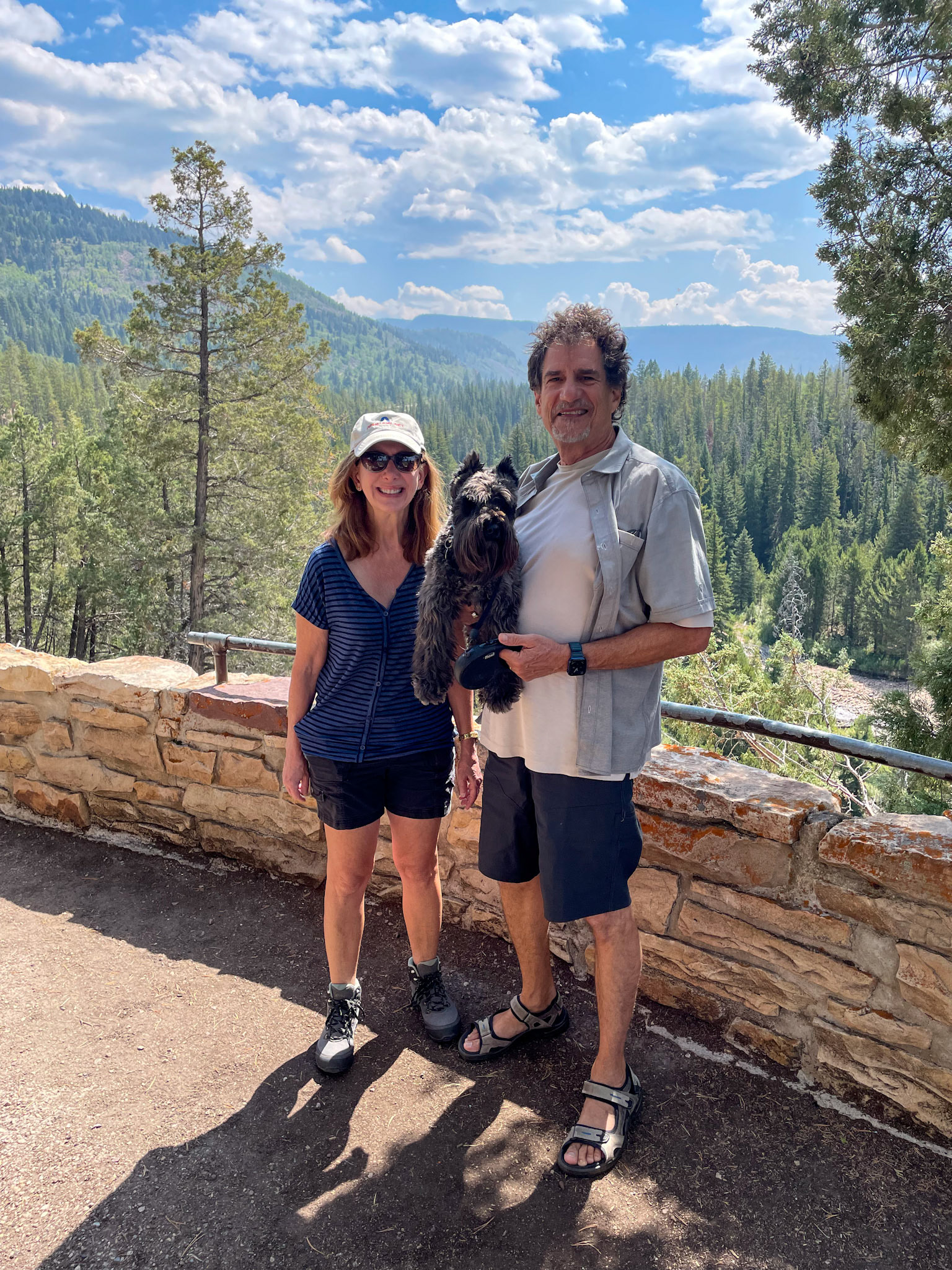 Provo River overlook on our way to Mirror Lake