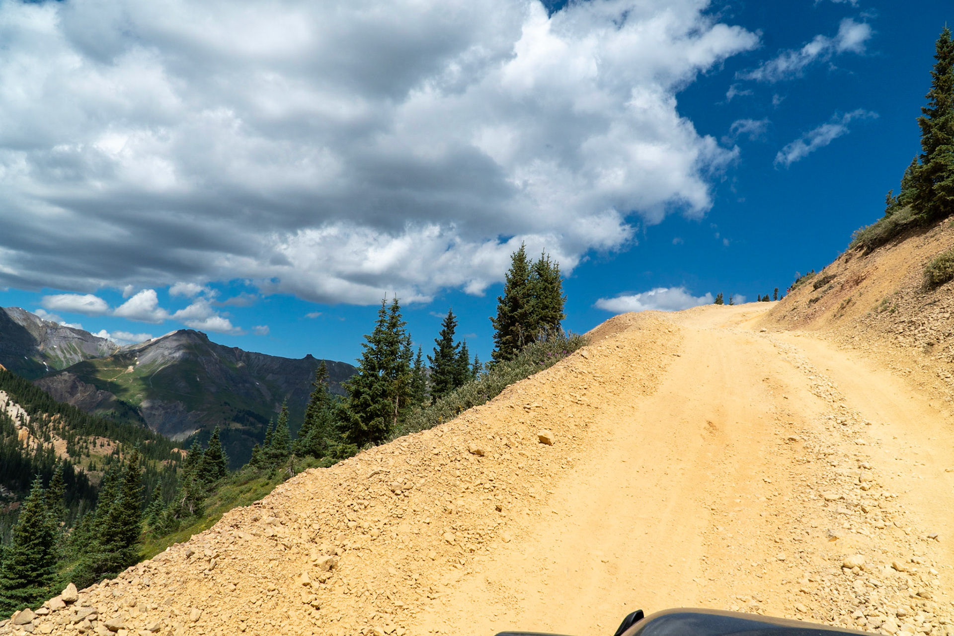 Just about to get to Corkscrew Pass at 12,200 feet