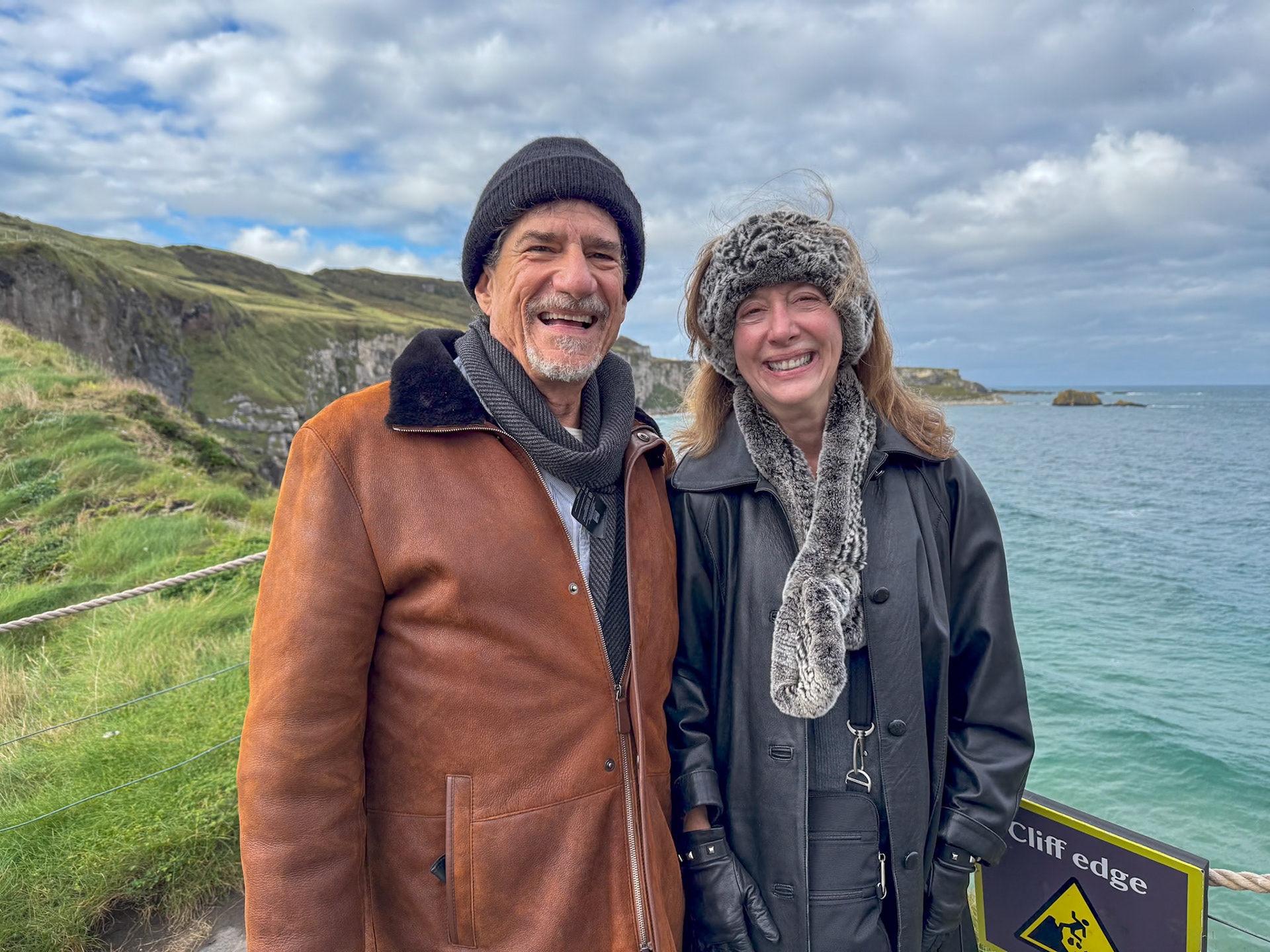 At the Carrick-a-Rede rope bridge