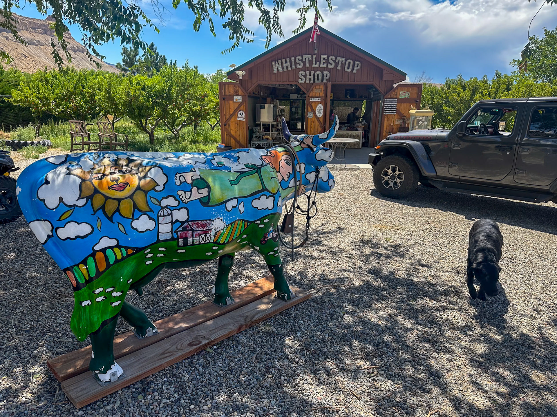 Our stop at a farmstand for peaches