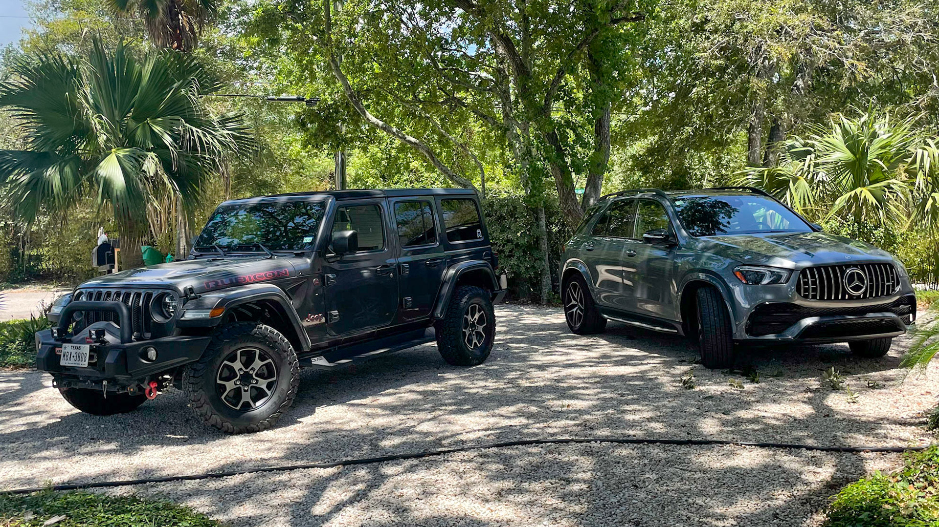Jeep JL and 2022 Merc AMG GLE