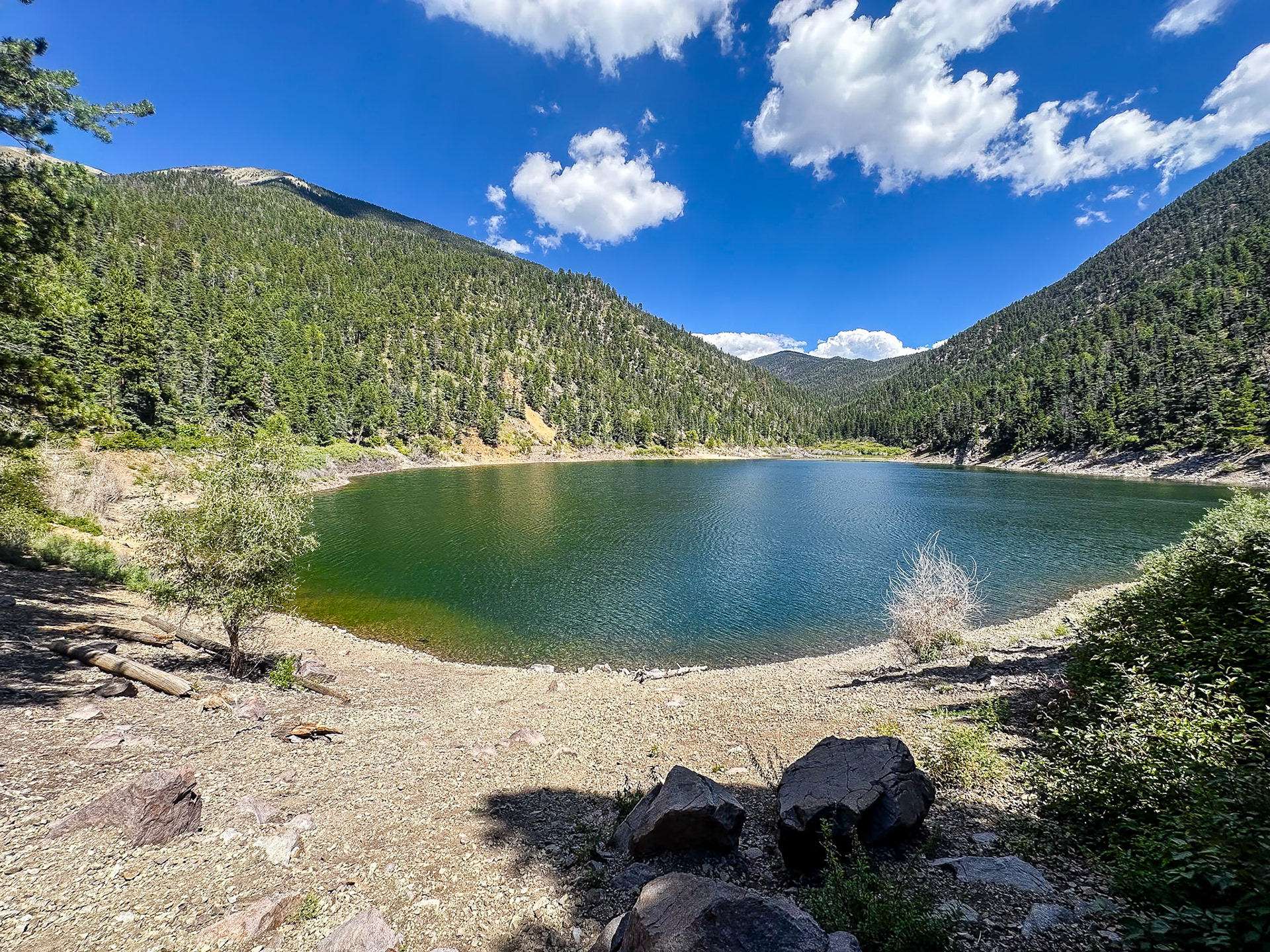 Cabresto Lake high in the mountains