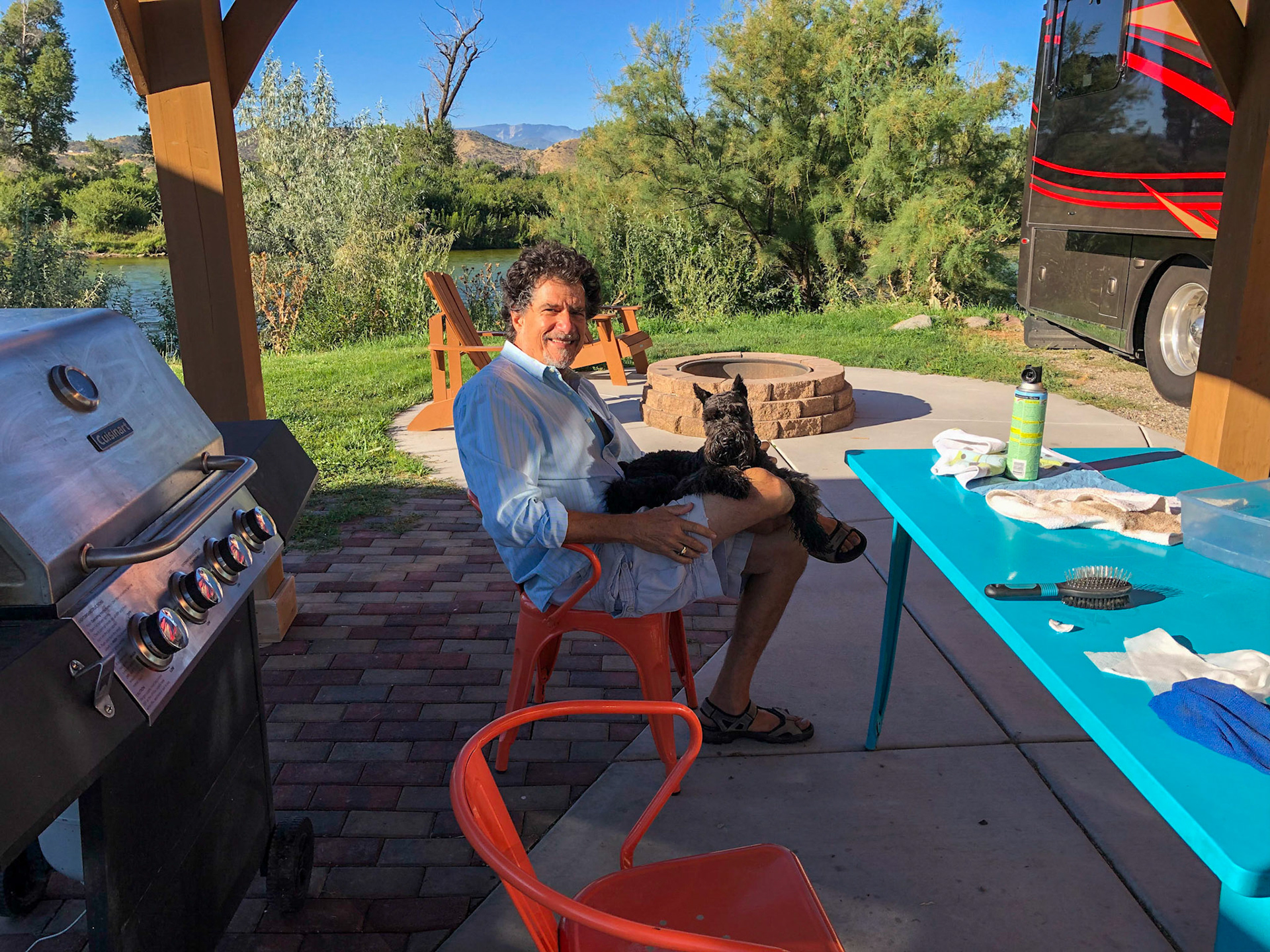 Relaxing in the morning at Glenwood Springs