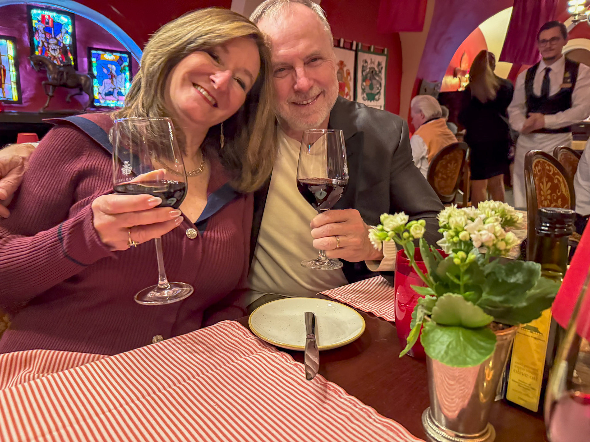 Dinner in the dungeon at Ashford Castle