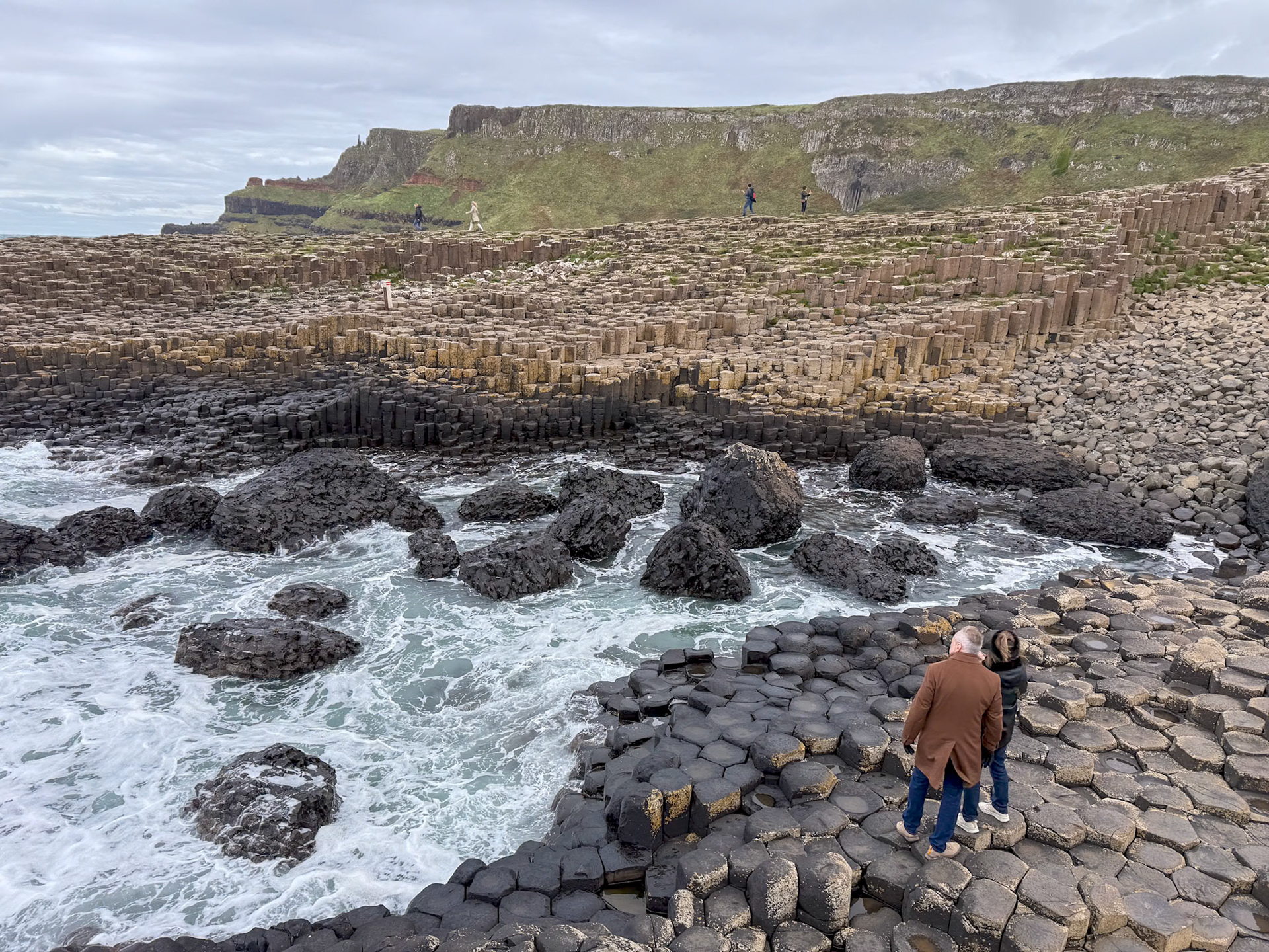 Columns were created by volcanic activity