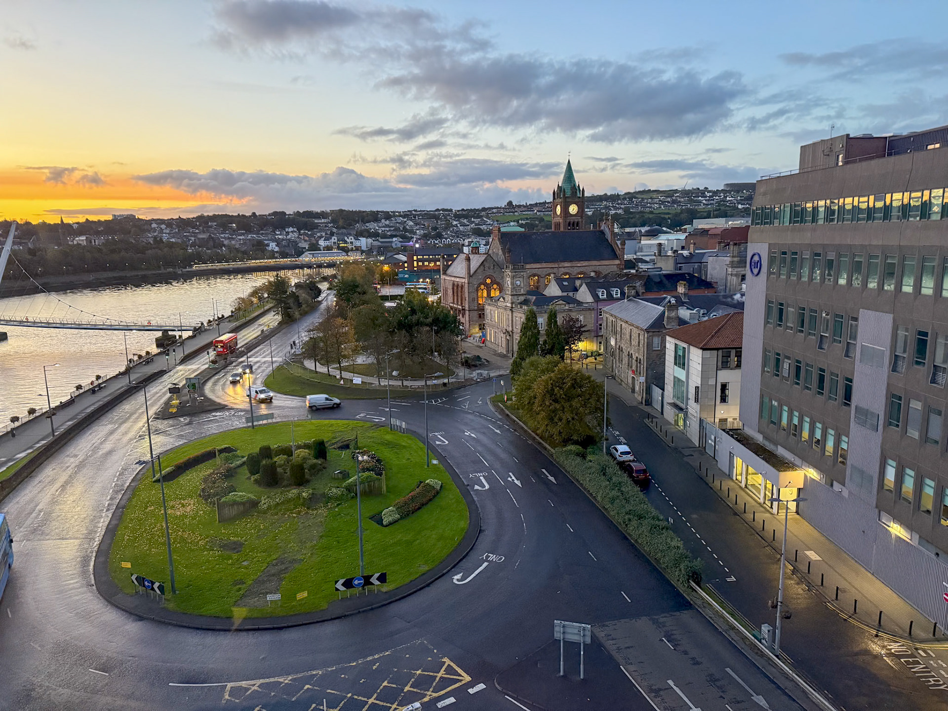 View from our hotel in Londonderry