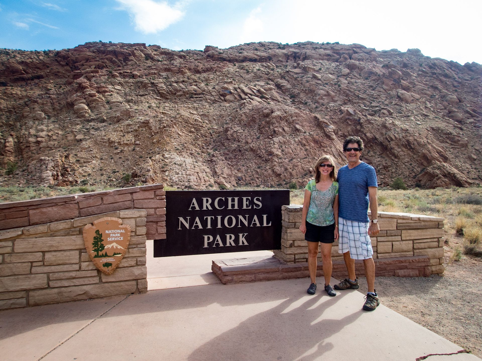 Arriving at Arches NP