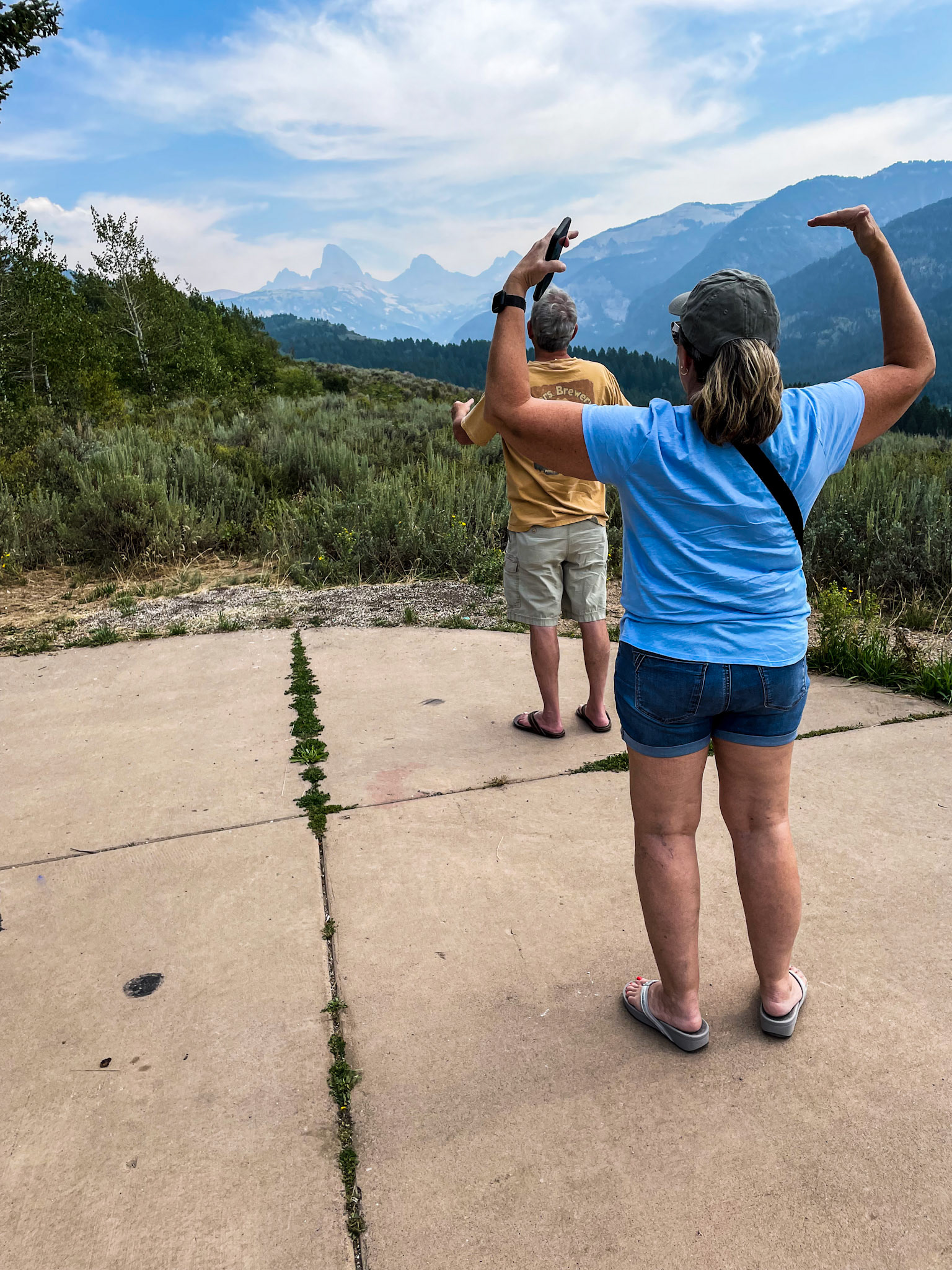 We stopped at the Teton Valley overlook on the way to Grand Targhee resort