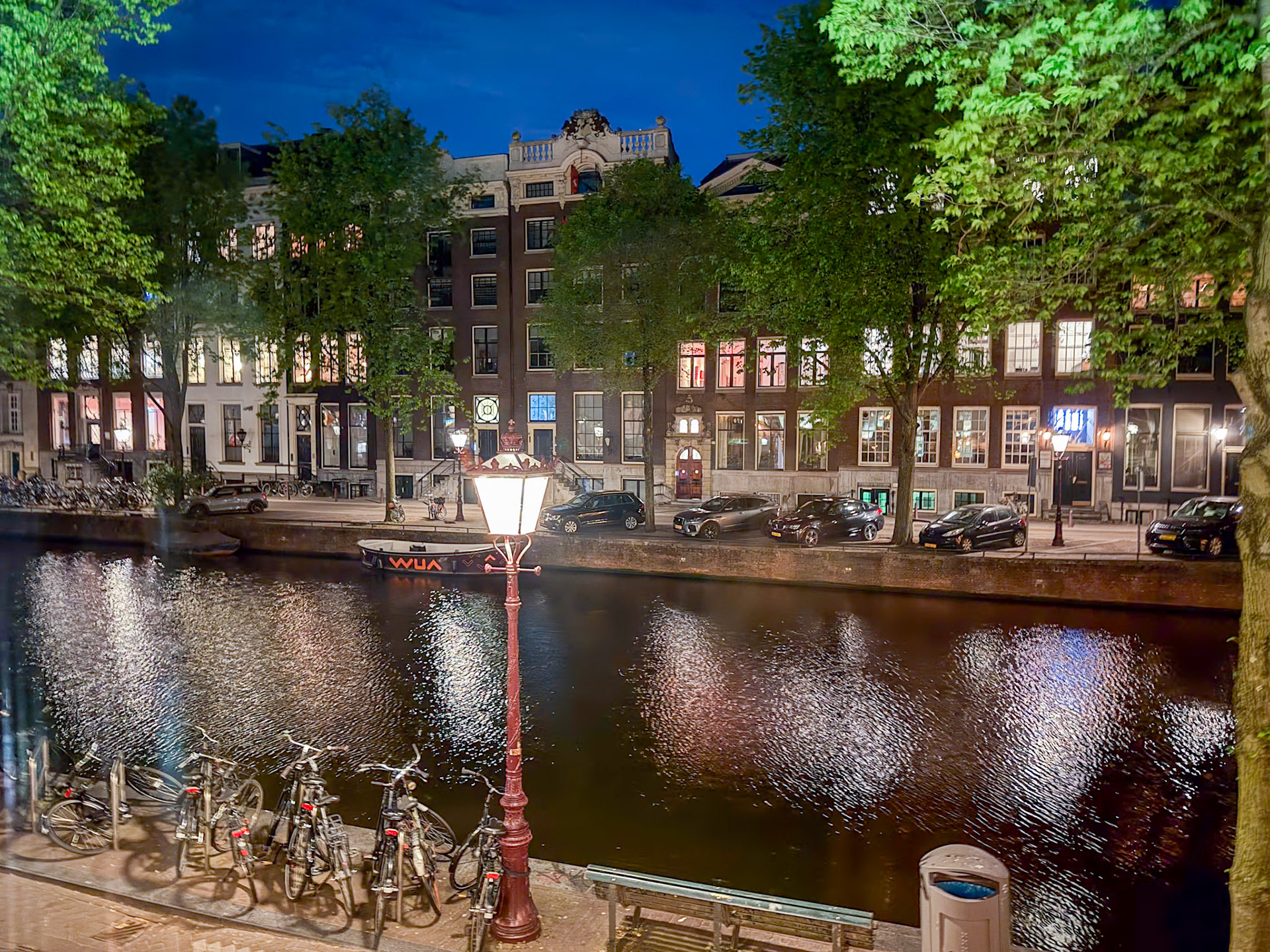 View from our room in Amsterdam