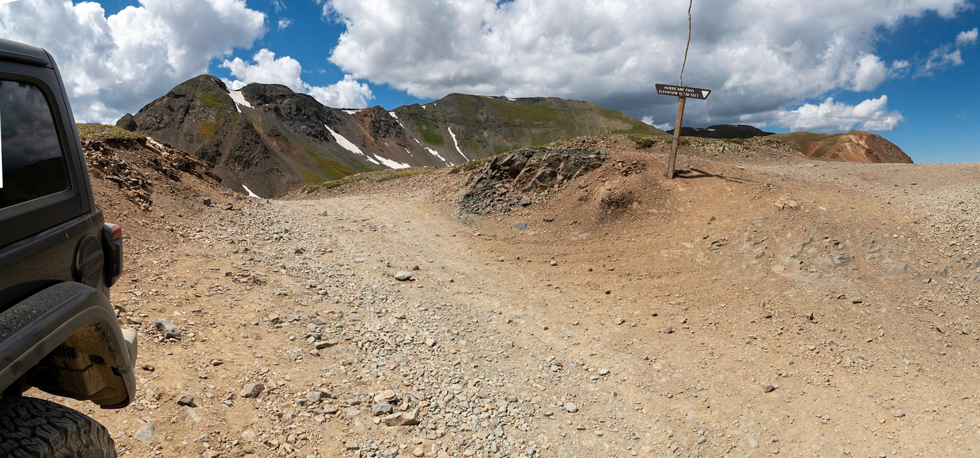 Hurricane Pass at 12,730 feet