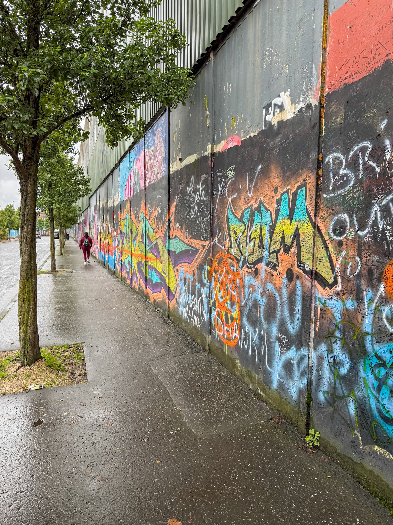 Peace Wall in Belfast