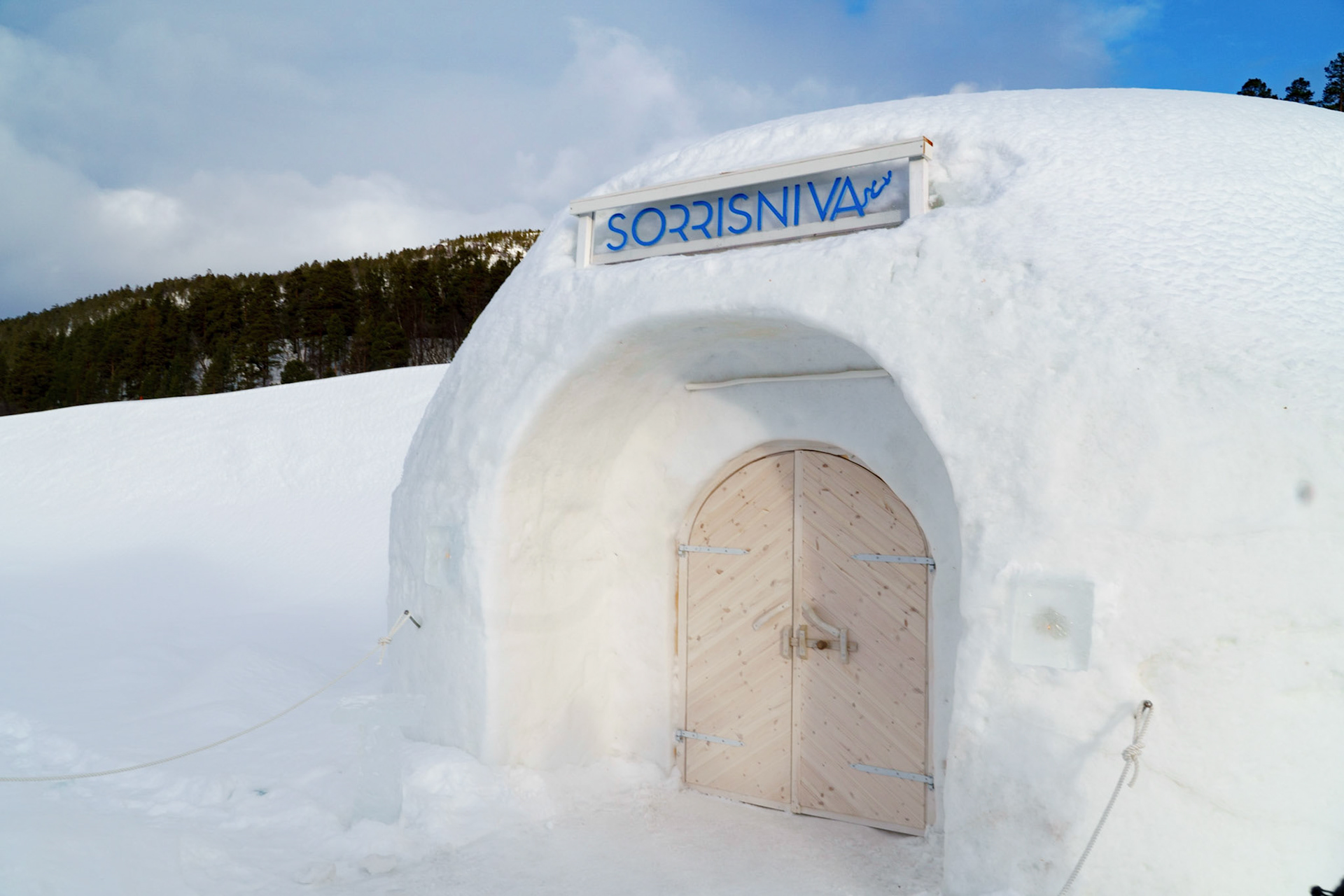 Entrance to the Ice Hotel
