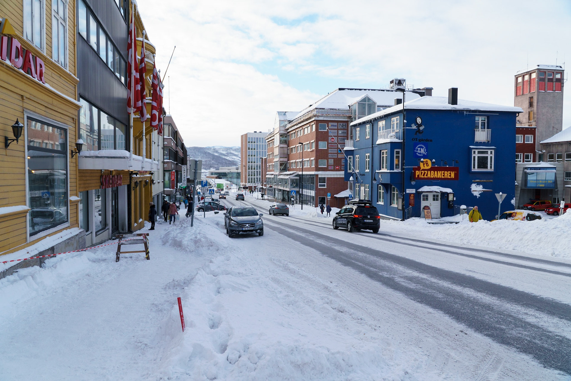 Central street in Narvik