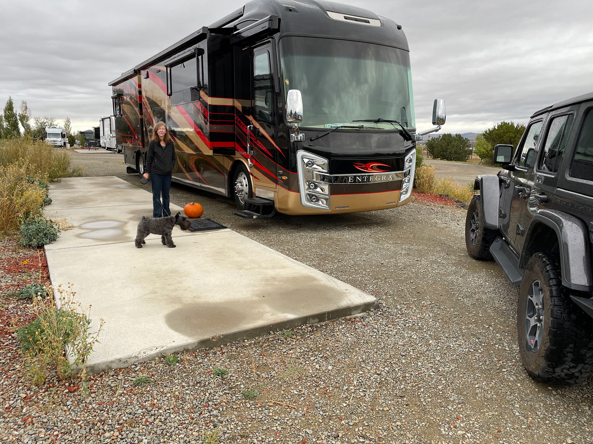 Our campsite at Santa Fe Skies