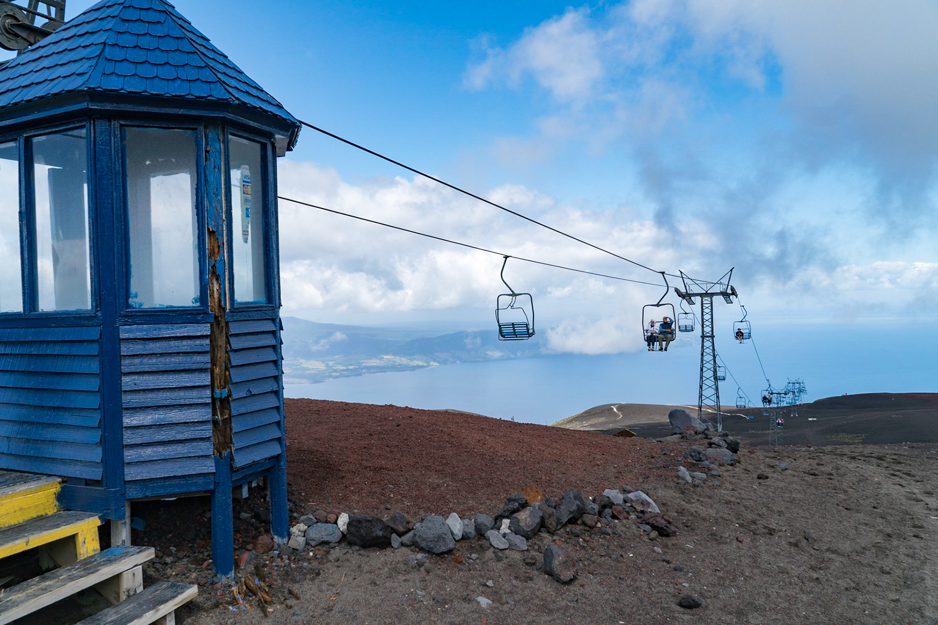 Ski lift to Osorno Volcano