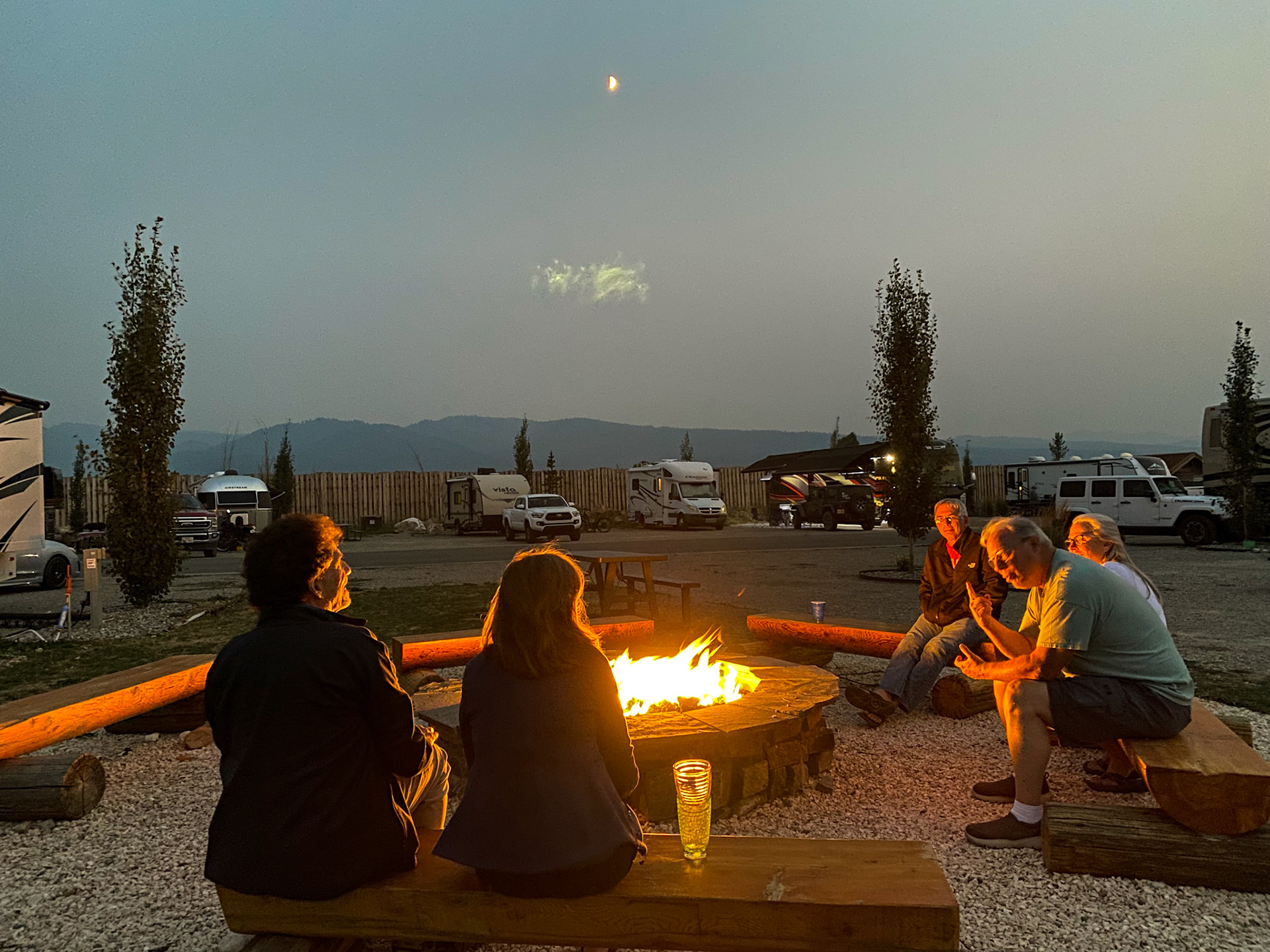 Telling stories around the campfire