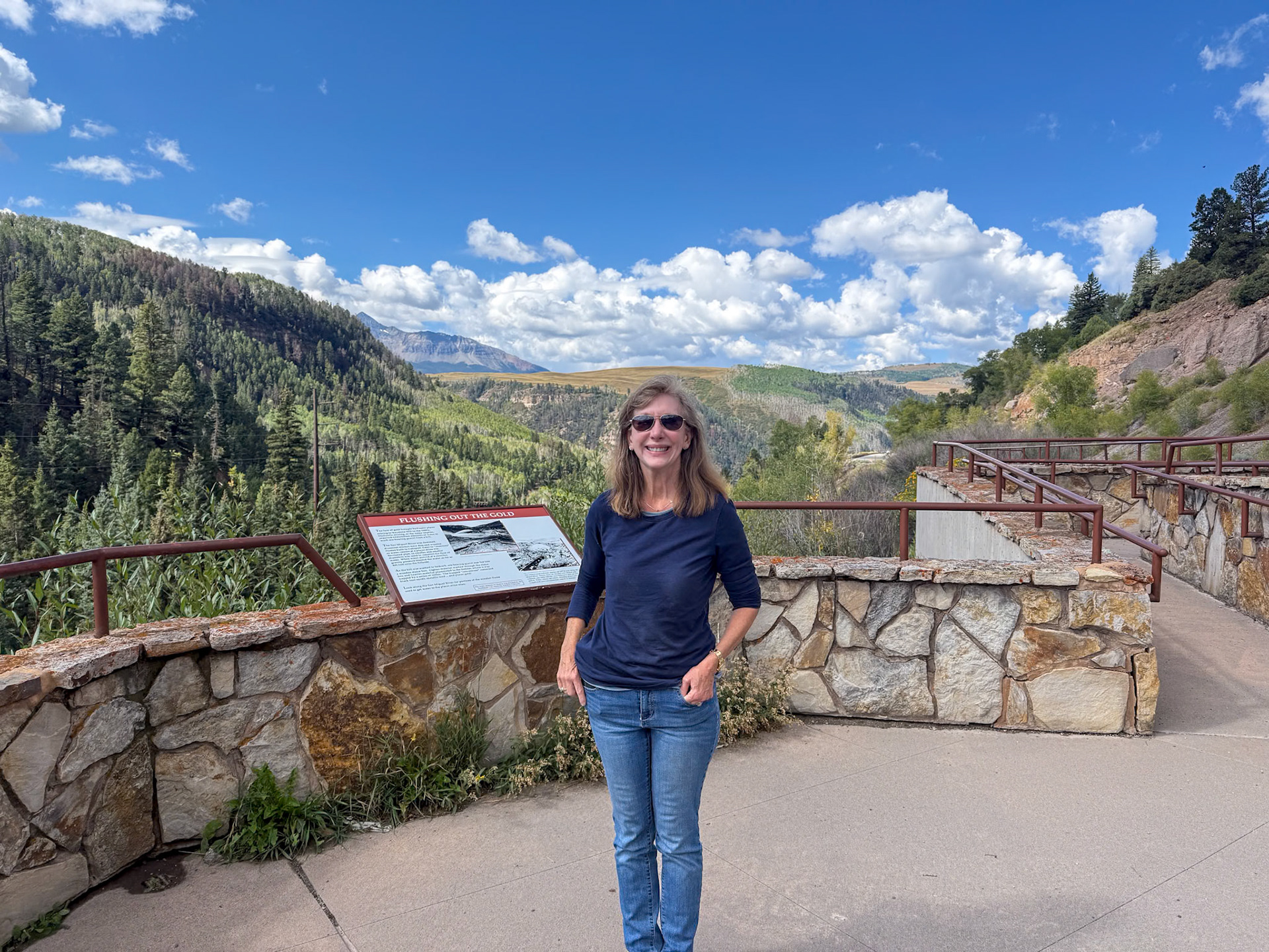 San Miguel River overlook on the way to Telluride