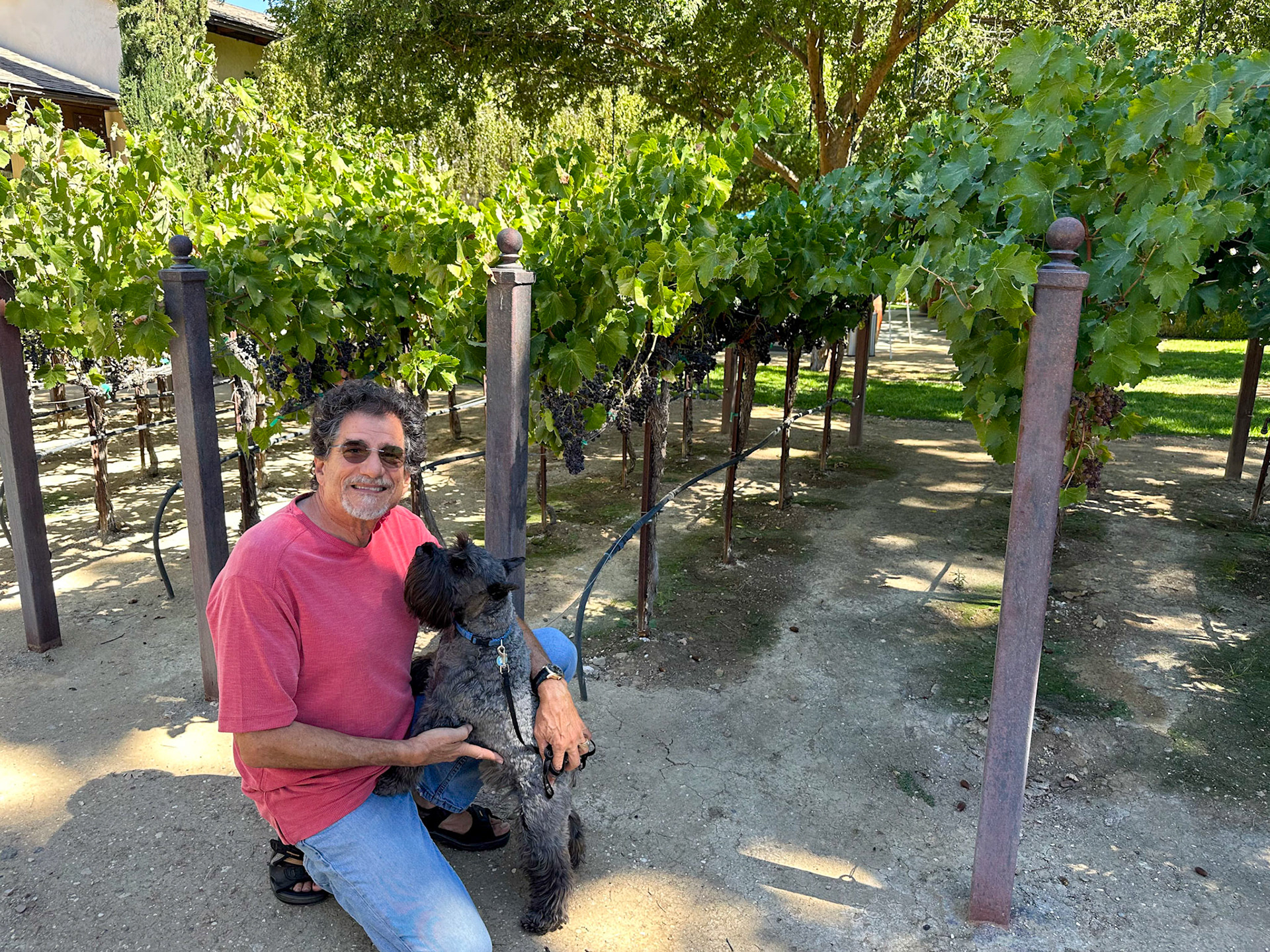 Touring the Sculpterra winery grounds