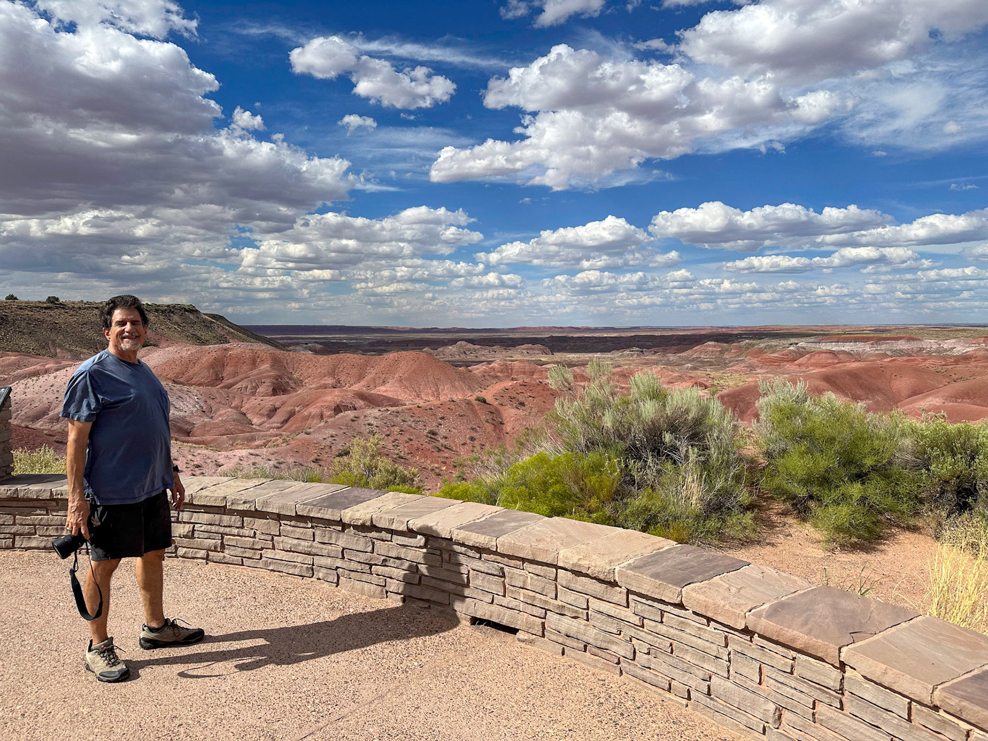 An overlook in the Painted Desert