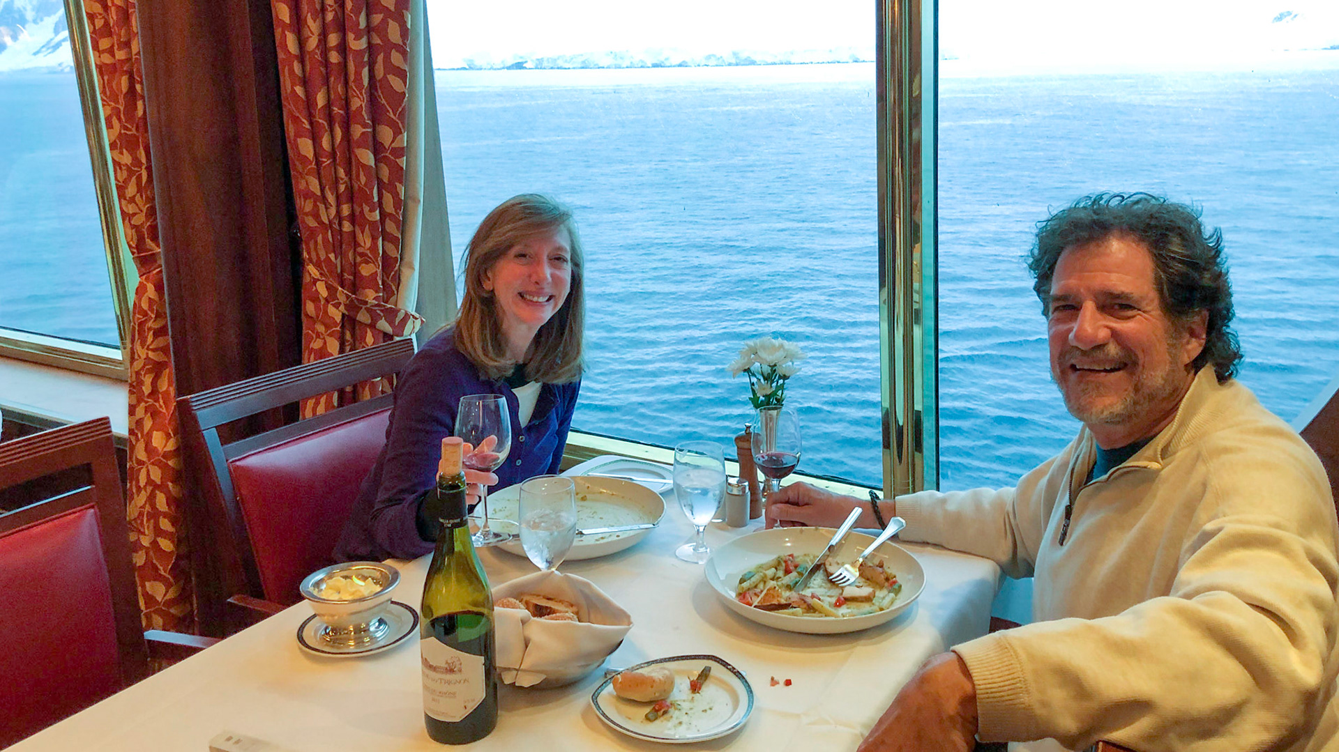Dinner at our reserved table on our first night in Antarctica
