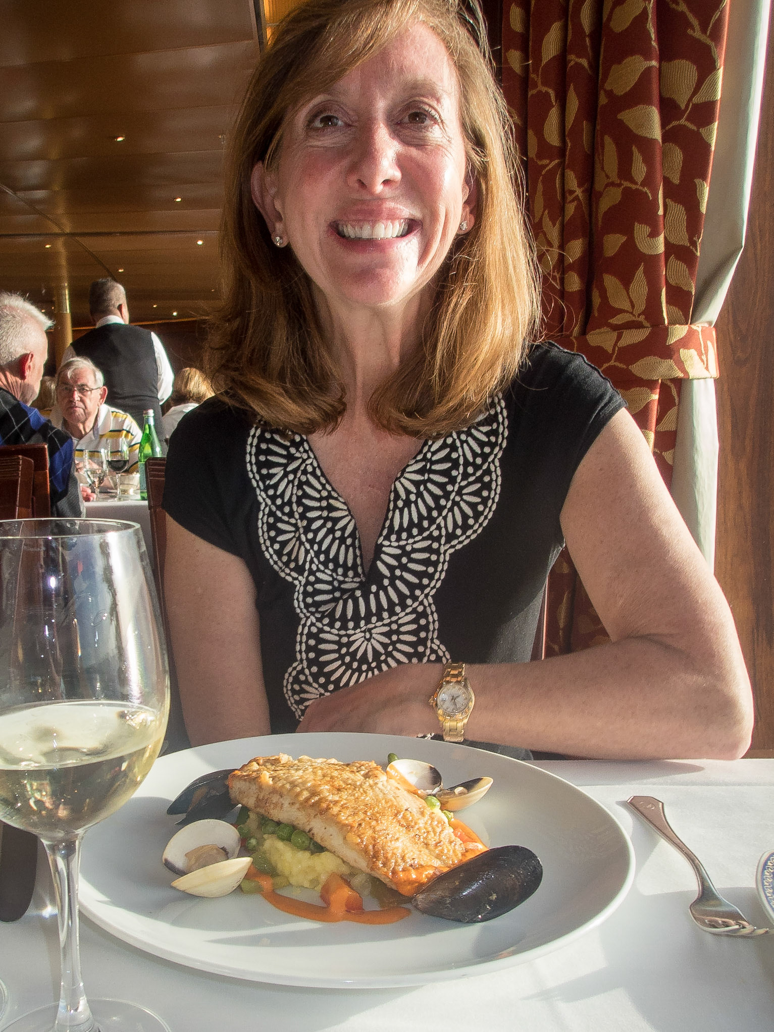 Clams and Patagonian Toothfish as we leave Puerto Montt