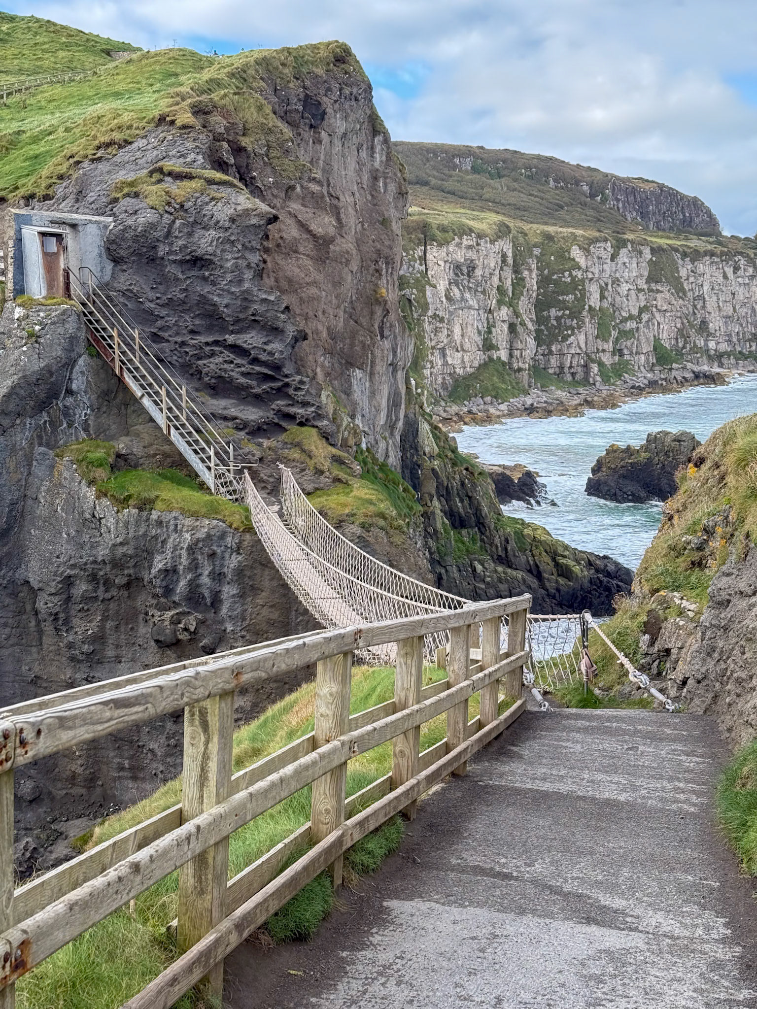 Rope Bridge from the island