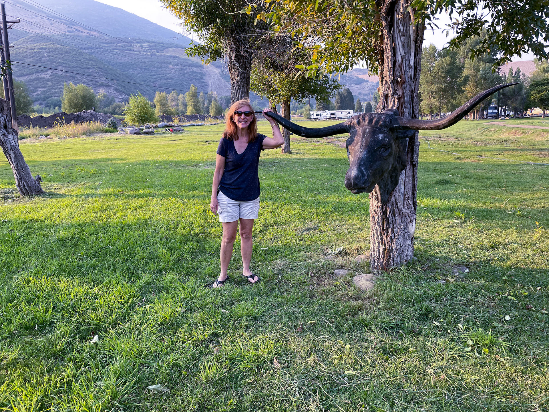 Lots of greenspace in the campground