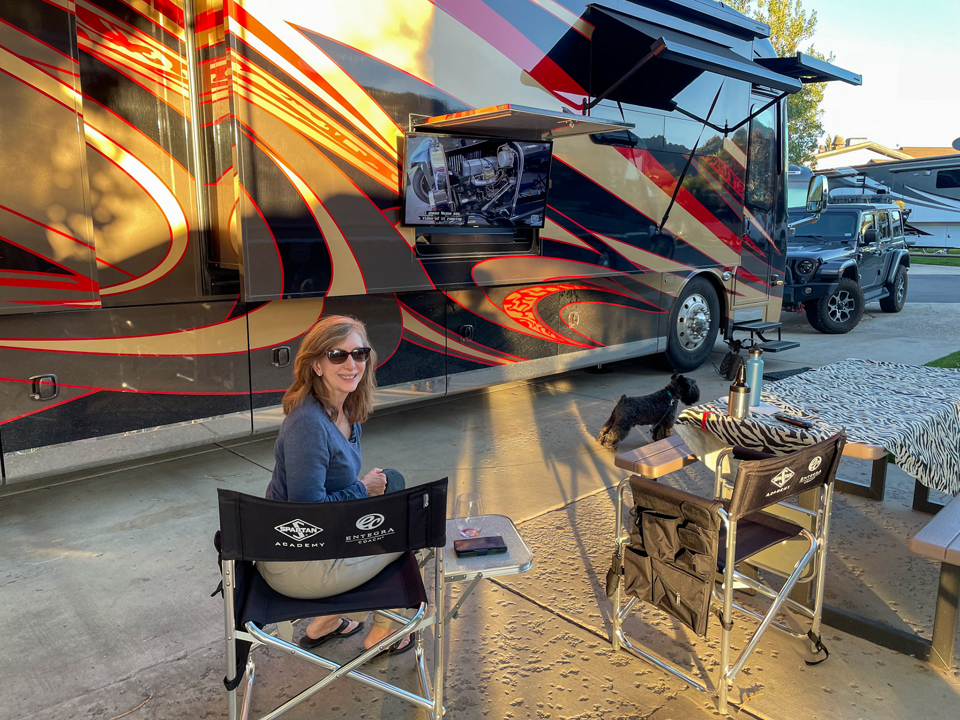 Refreshing beverages on the patio