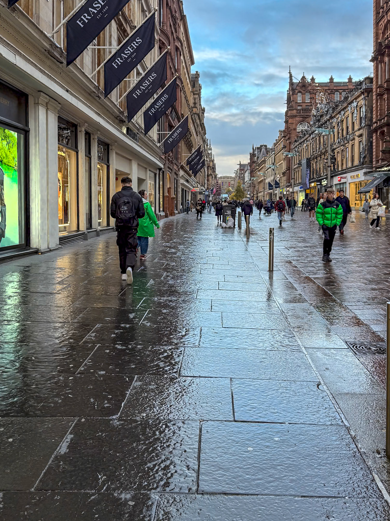 The streets of Glasgow