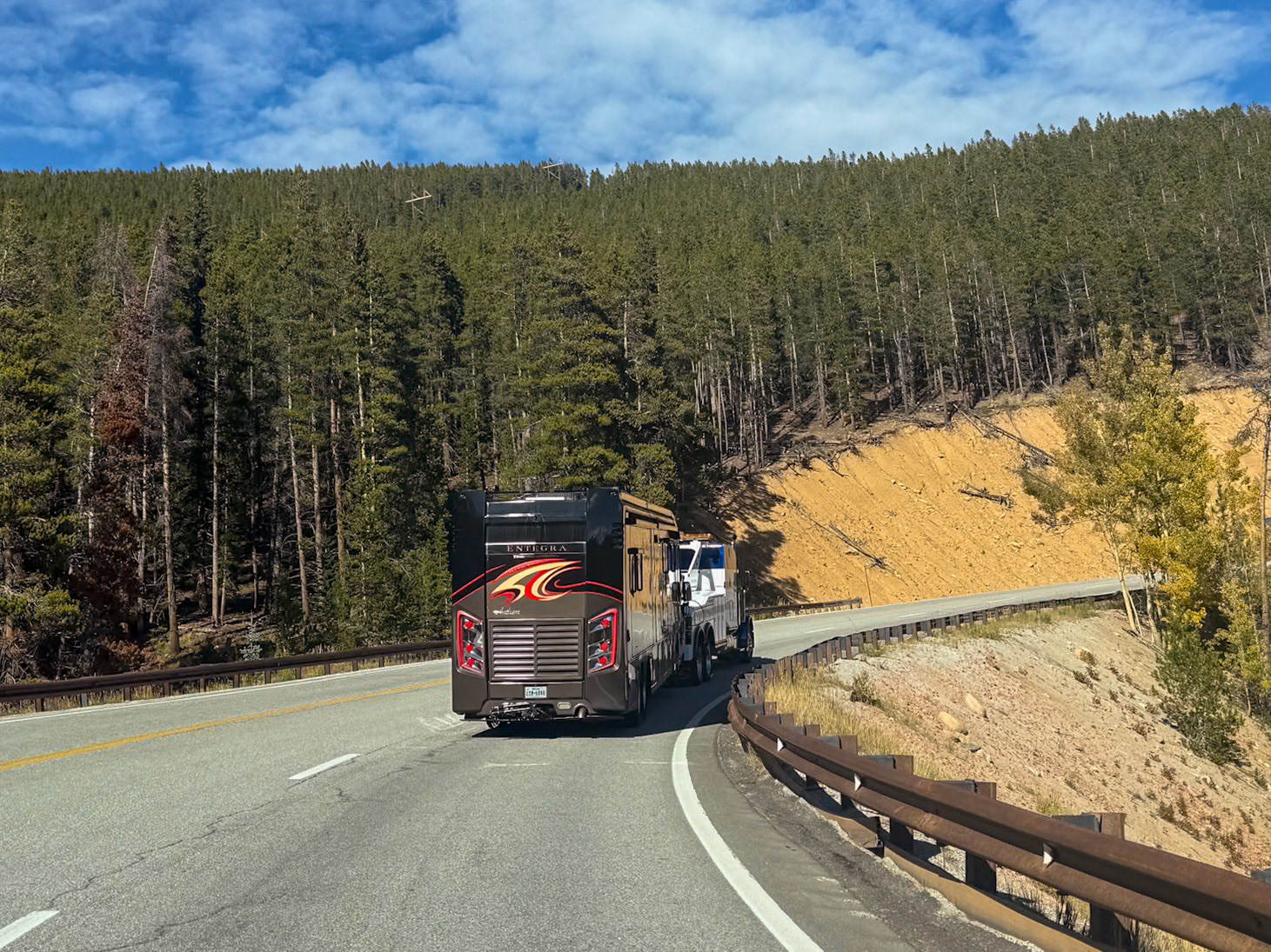Monarch Pass with help from the tow truck
