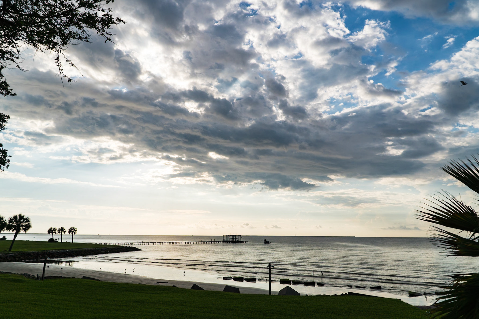 Sunrise over Galveston Bay