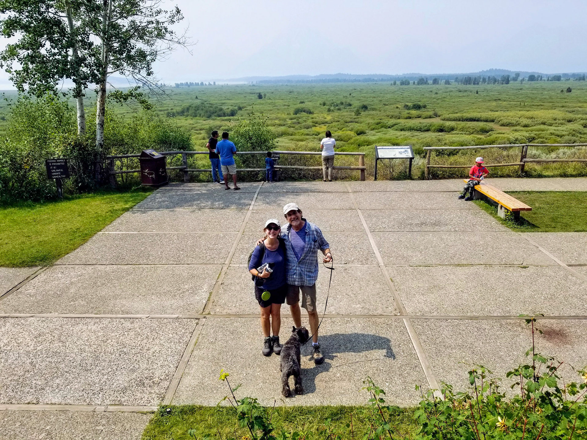 On the patio at Jackson Lake Lodge