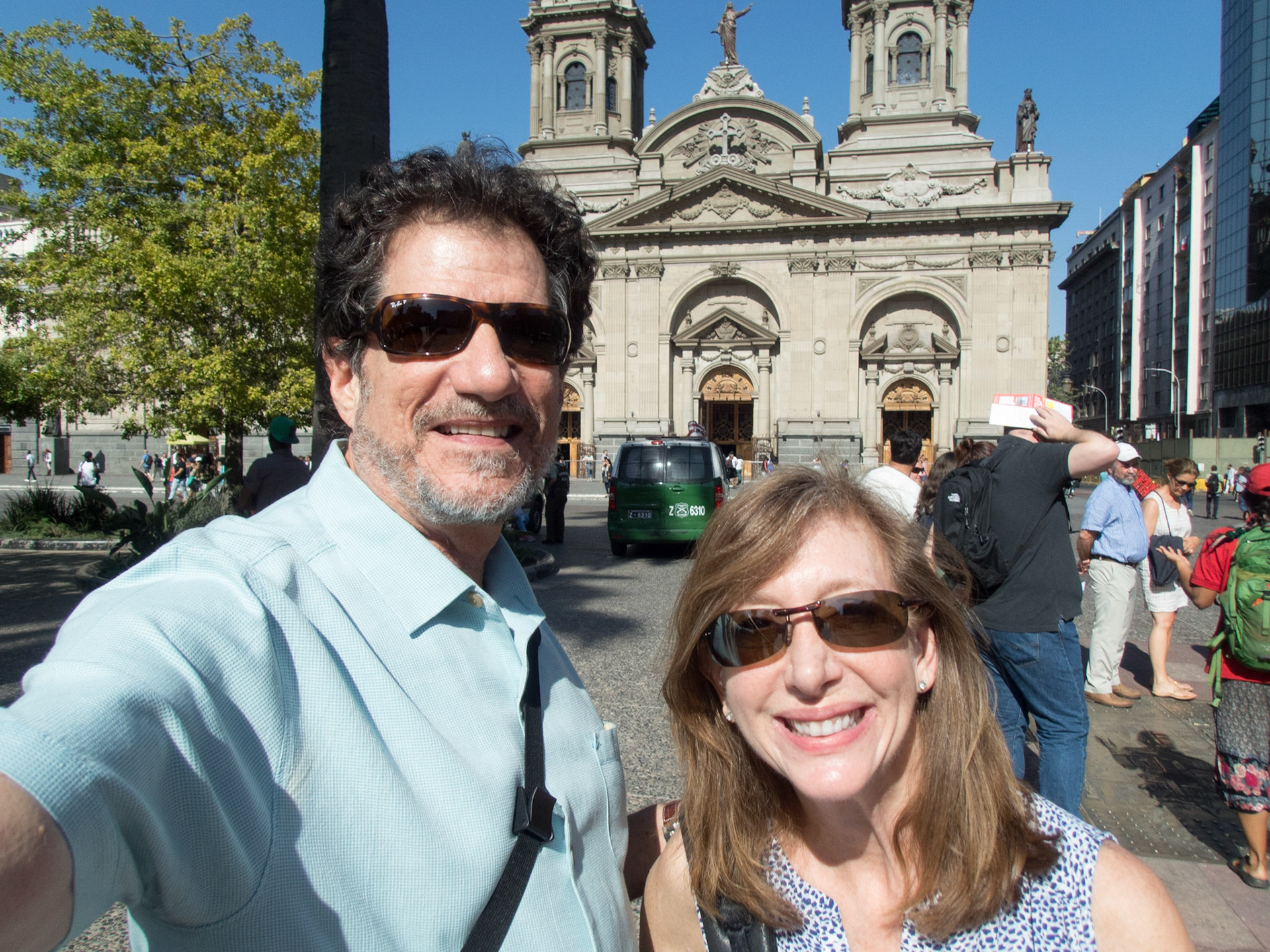 Metropolitan Cathedral in downtown Santiago