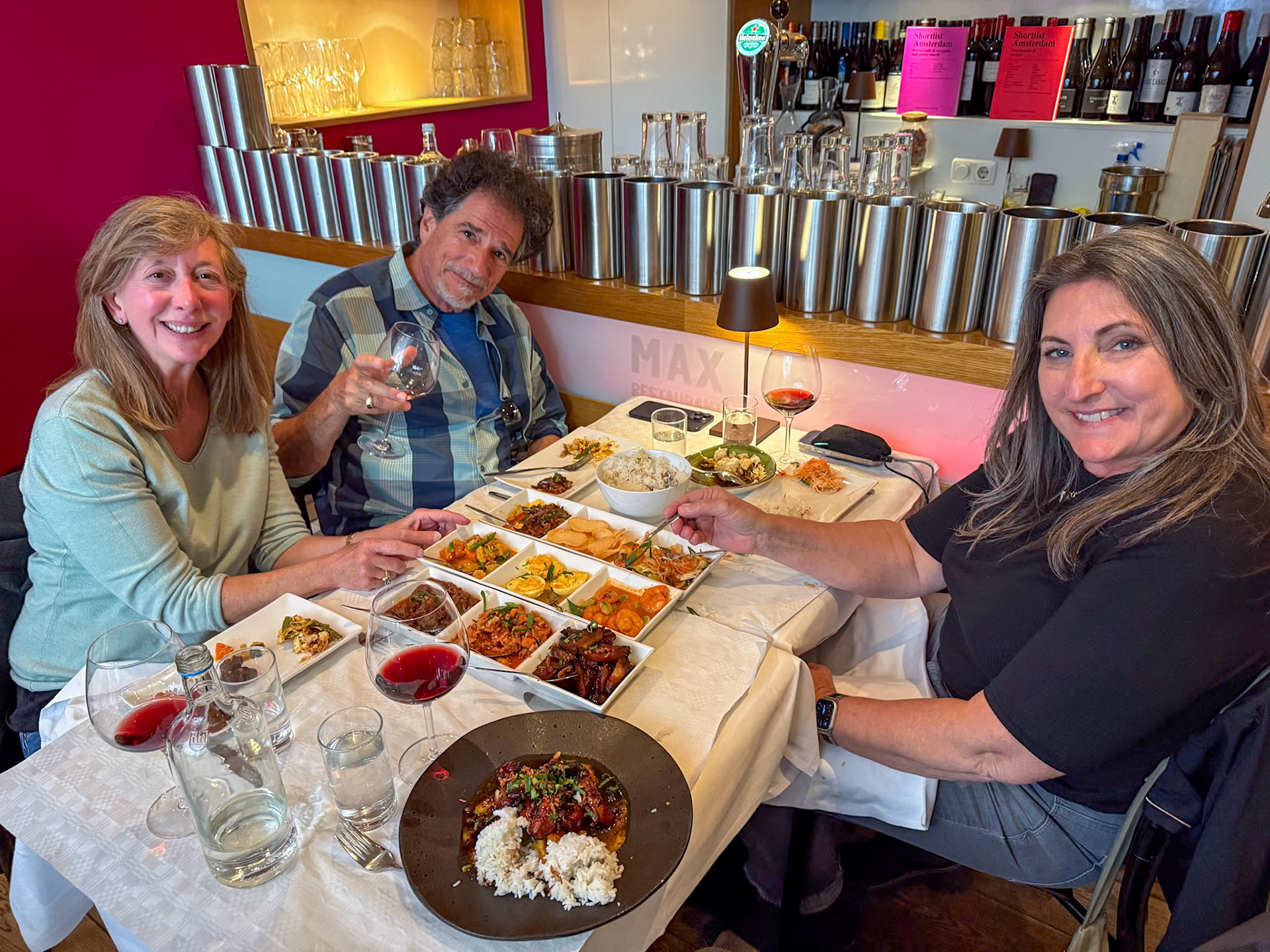 Dinner at Max Indonesian sampler