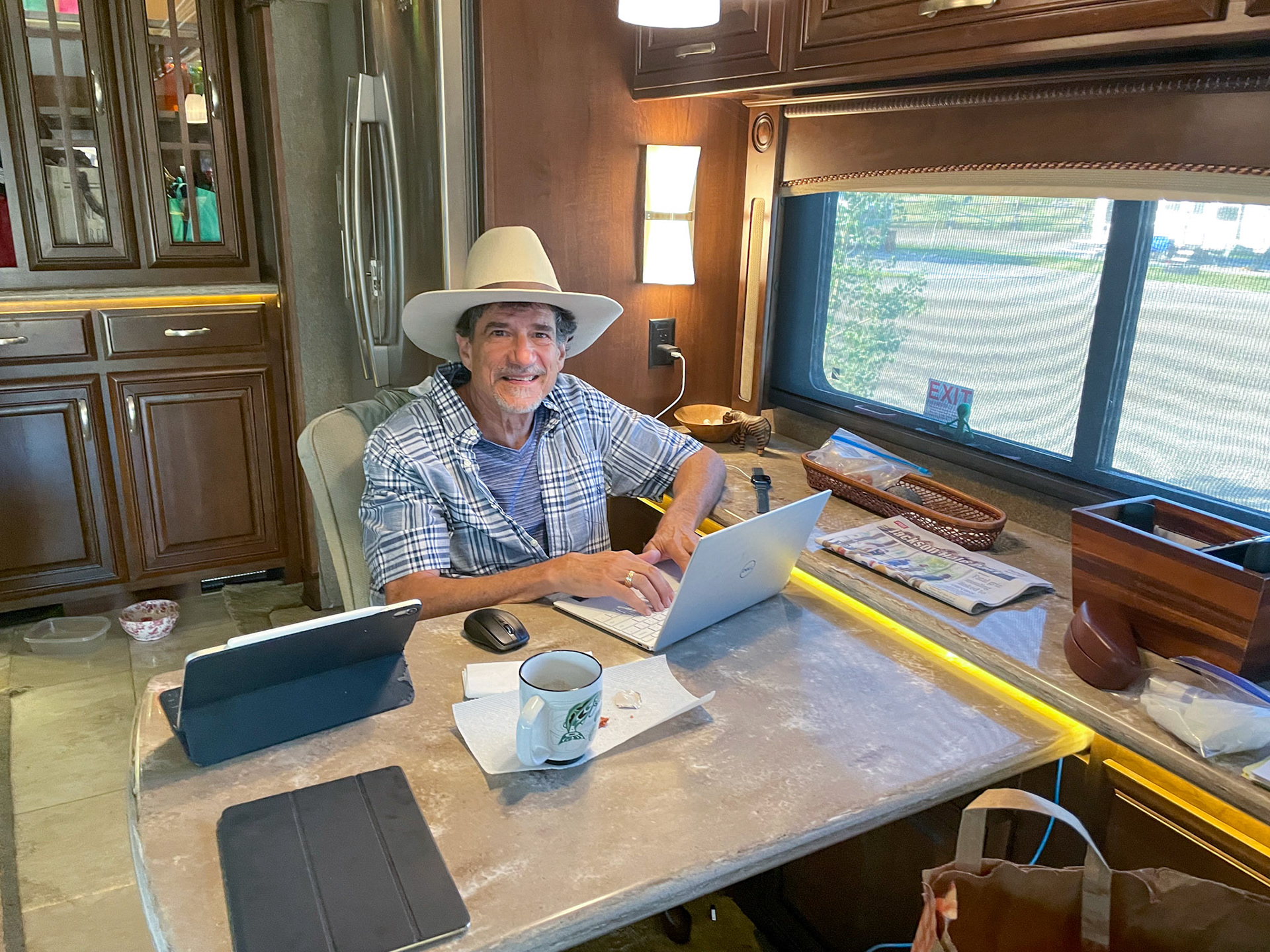 Morning coffee before we start the day