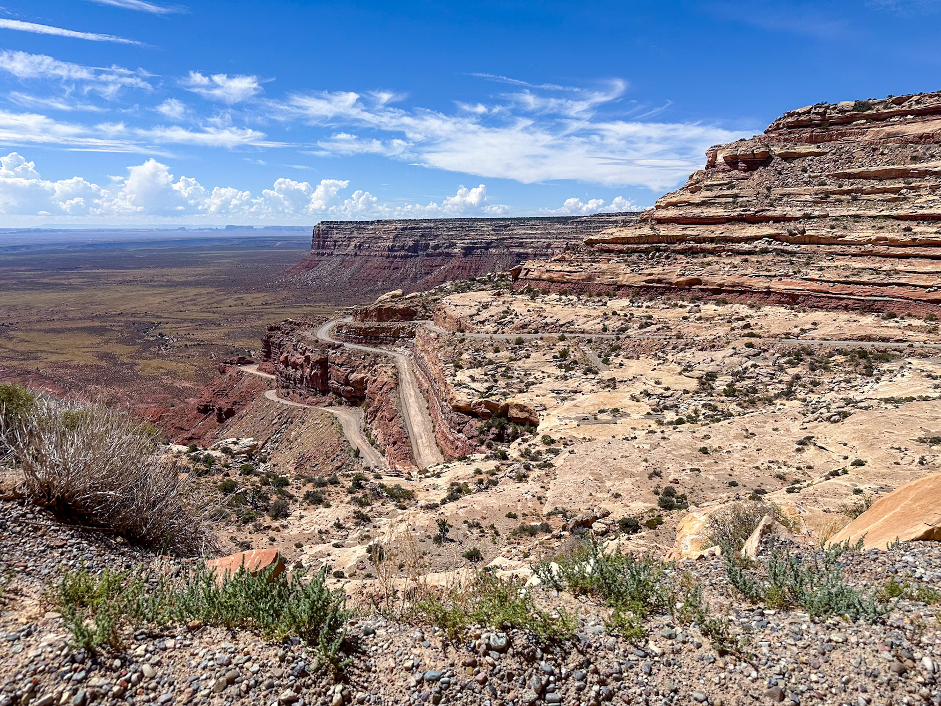 Moki Dugway switchbacks near Valley of the Gods