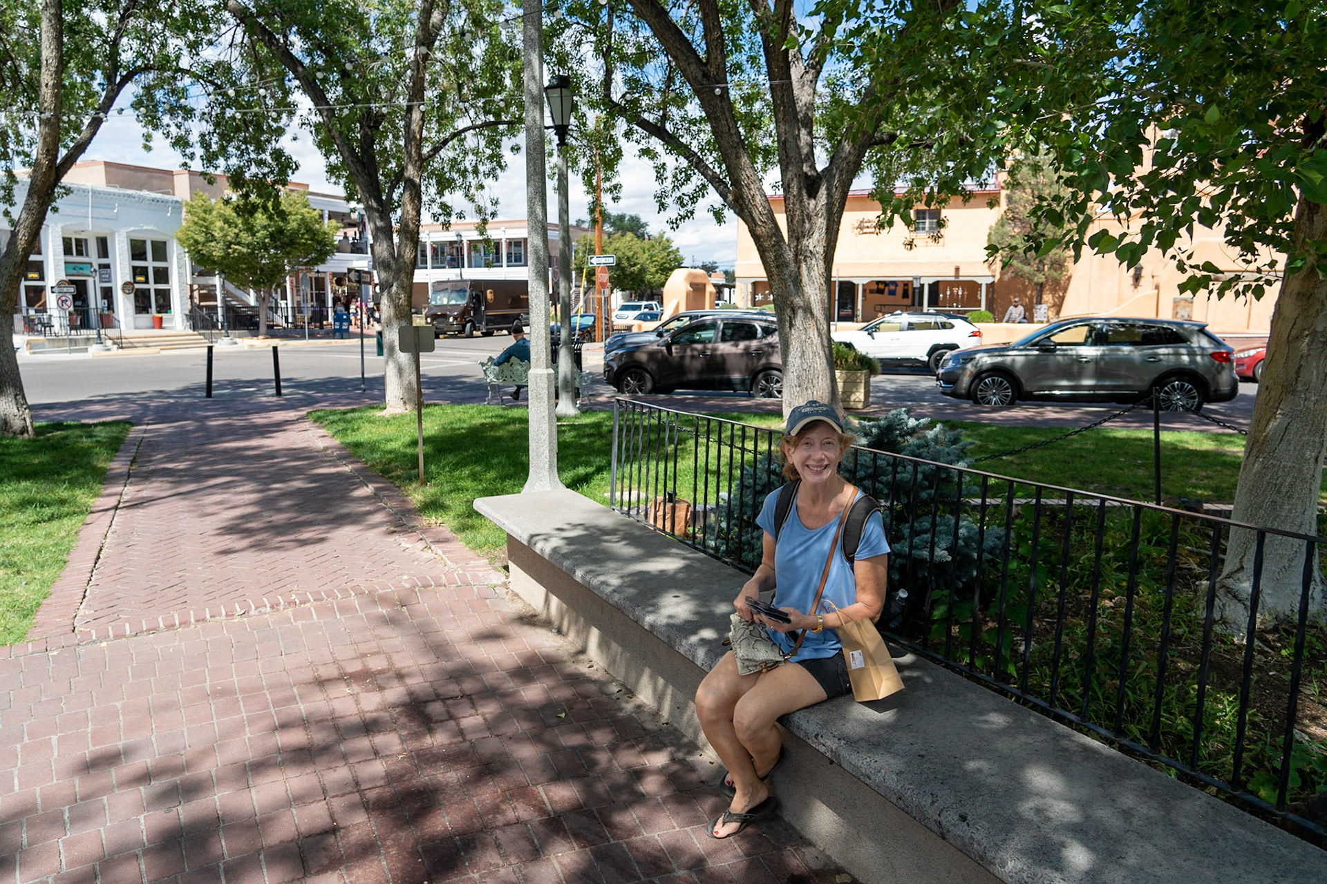Rest stop on the Square