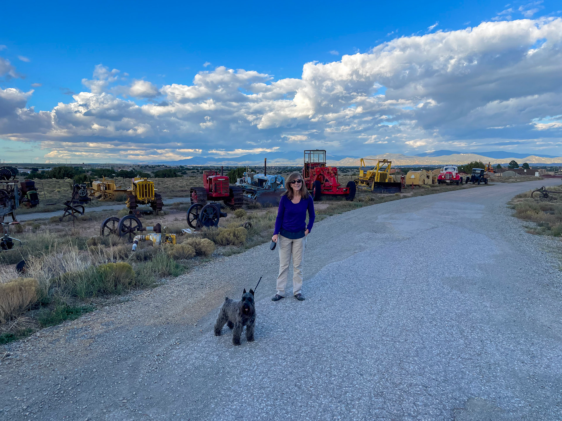 Old farm equipment at the campground