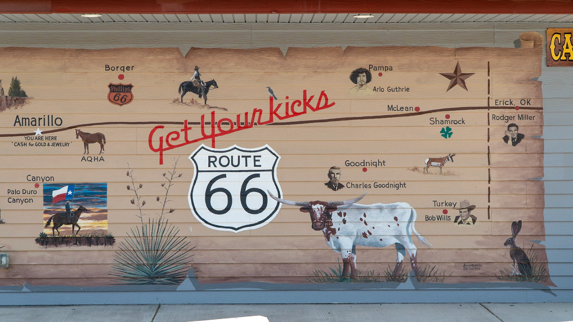 Mural on Old Route 66 in Amarillo