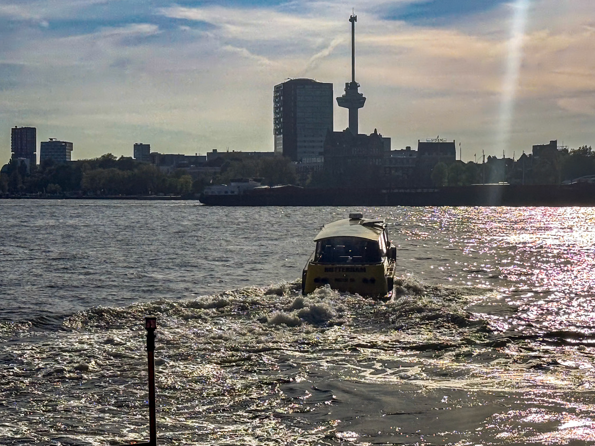Water taxi back to the NHow hotel