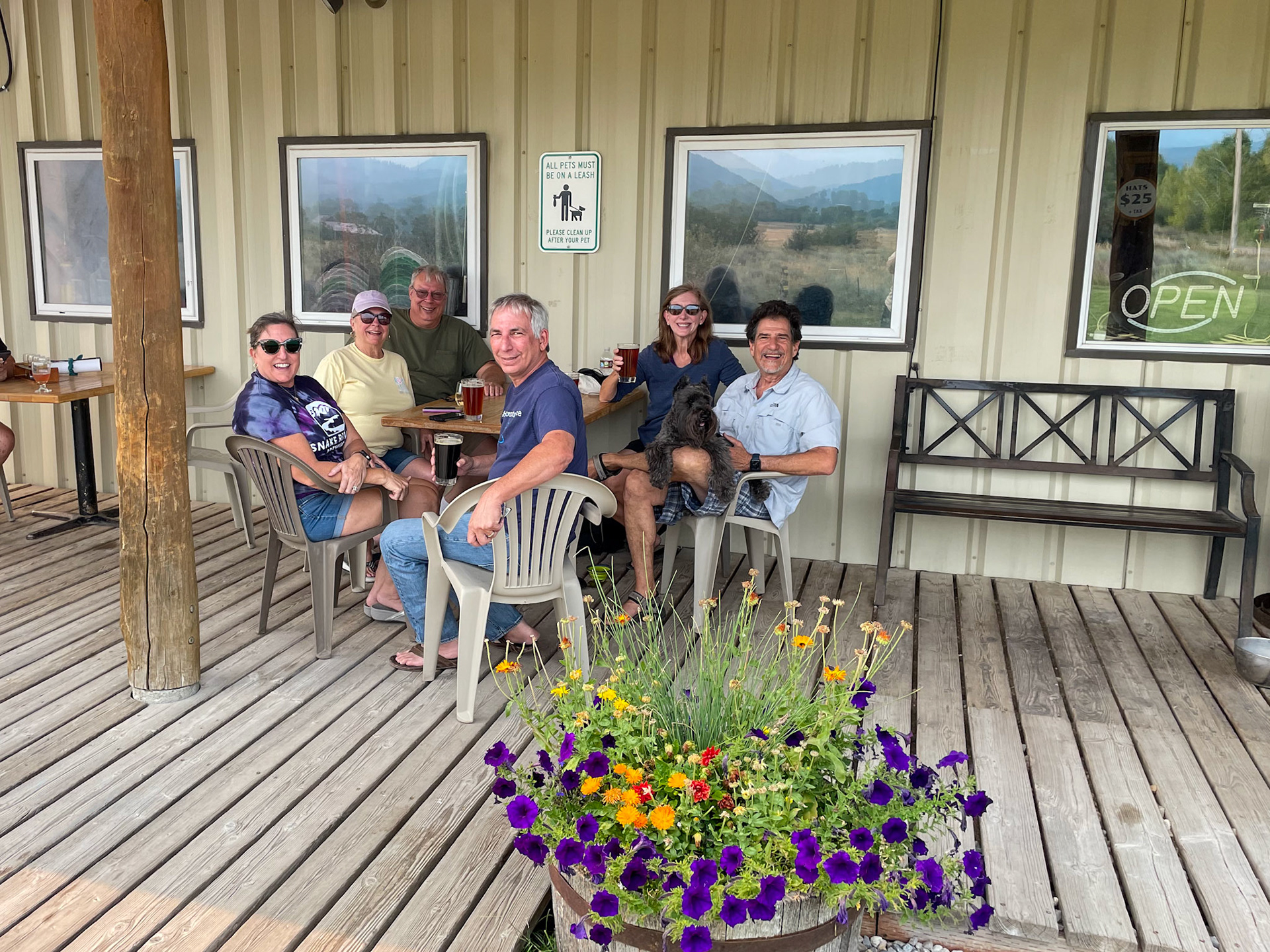 Trying some local beers at Grand Teton Brewing