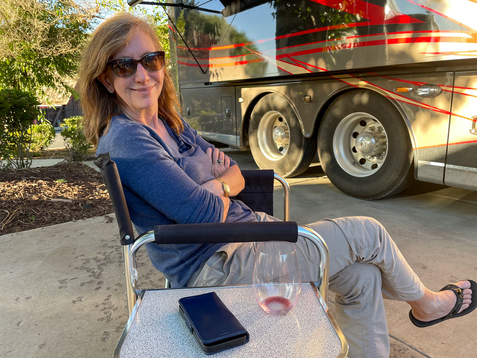 Refreshing beverages on the patio