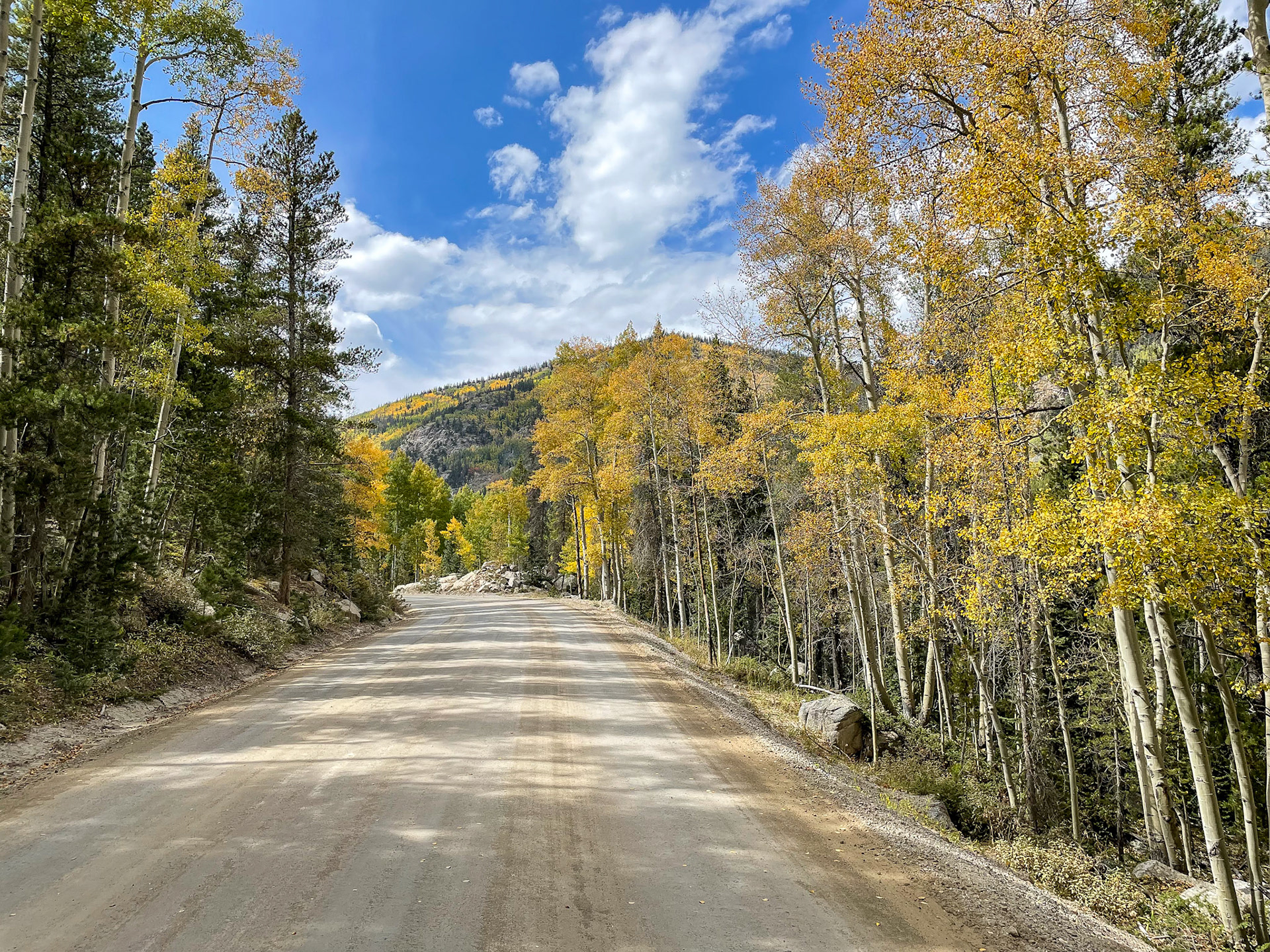 Chalk Creek Road on the way to St Elmo Ghost Town