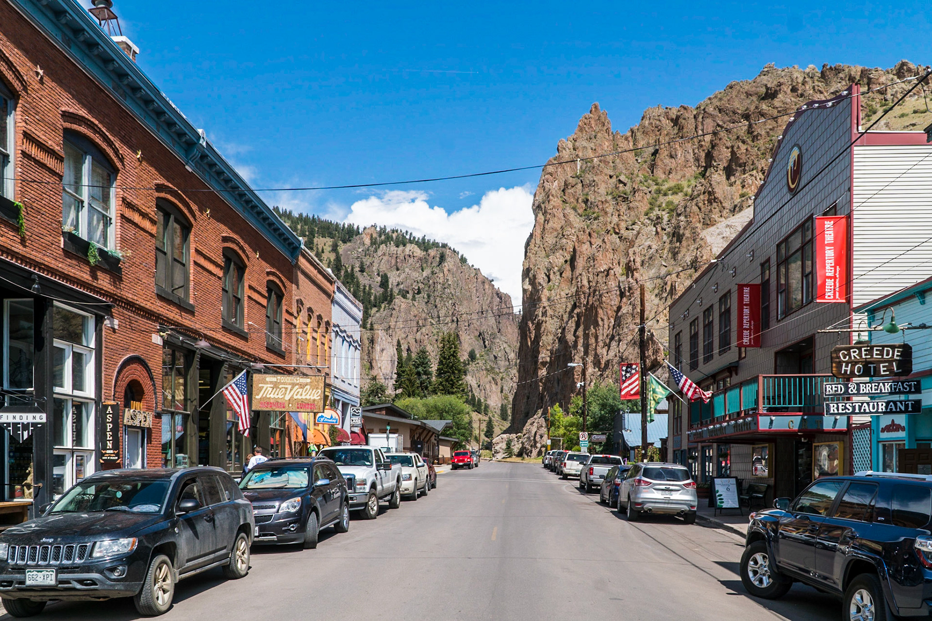 The Main Street in Creede