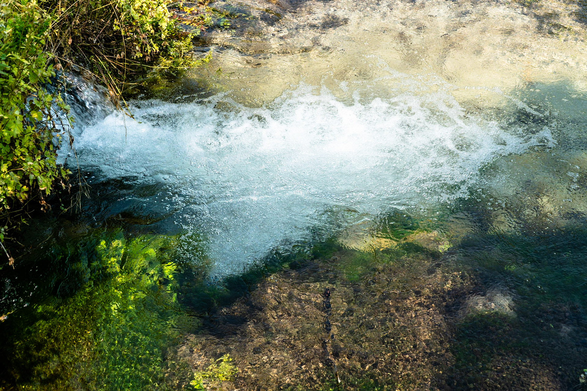 Bubblling spring at Cascade Springs