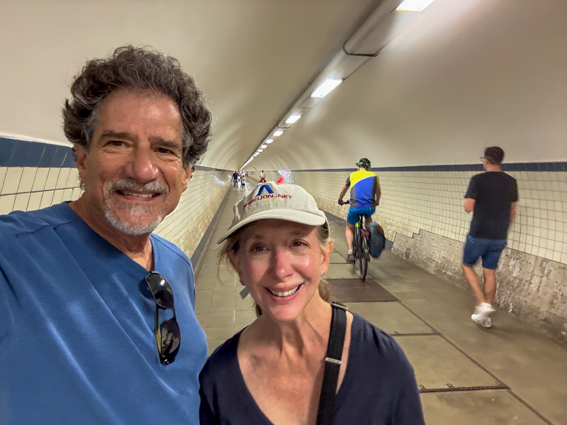 Tunnel under the Scheldt River in Antwerp