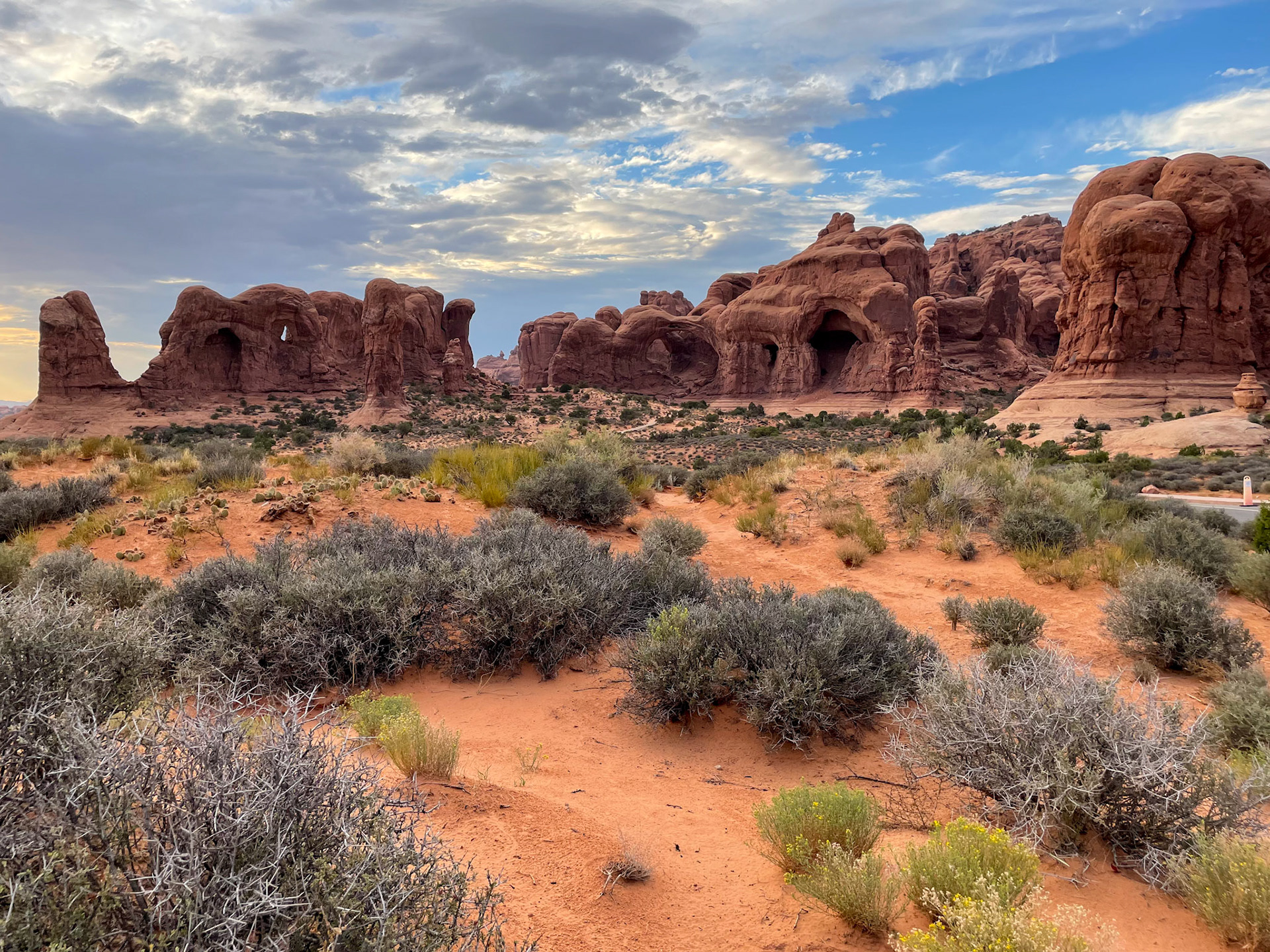 Arches National Park at sunset
