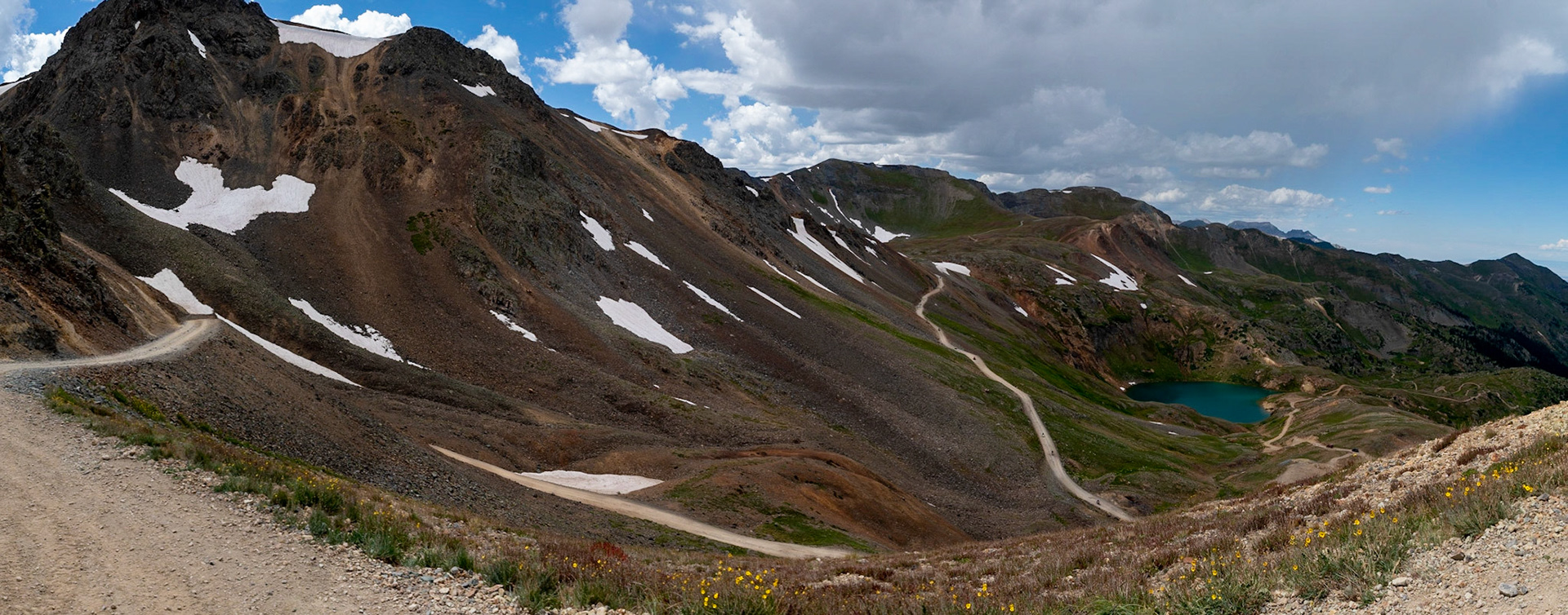 The trail to California Pass in the distance