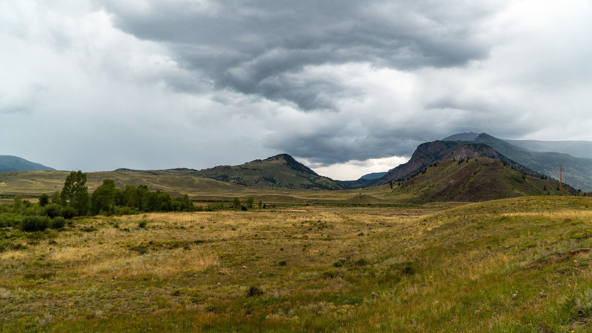 Rain along the back roads near Creede