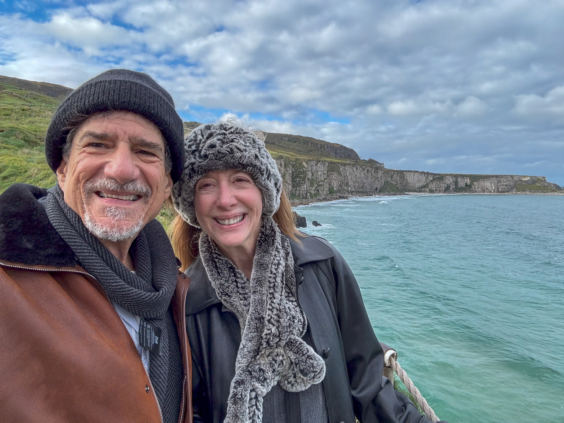 At the Carrick-a-Rede rope bridge